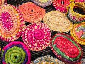 Close up of Weaving Art