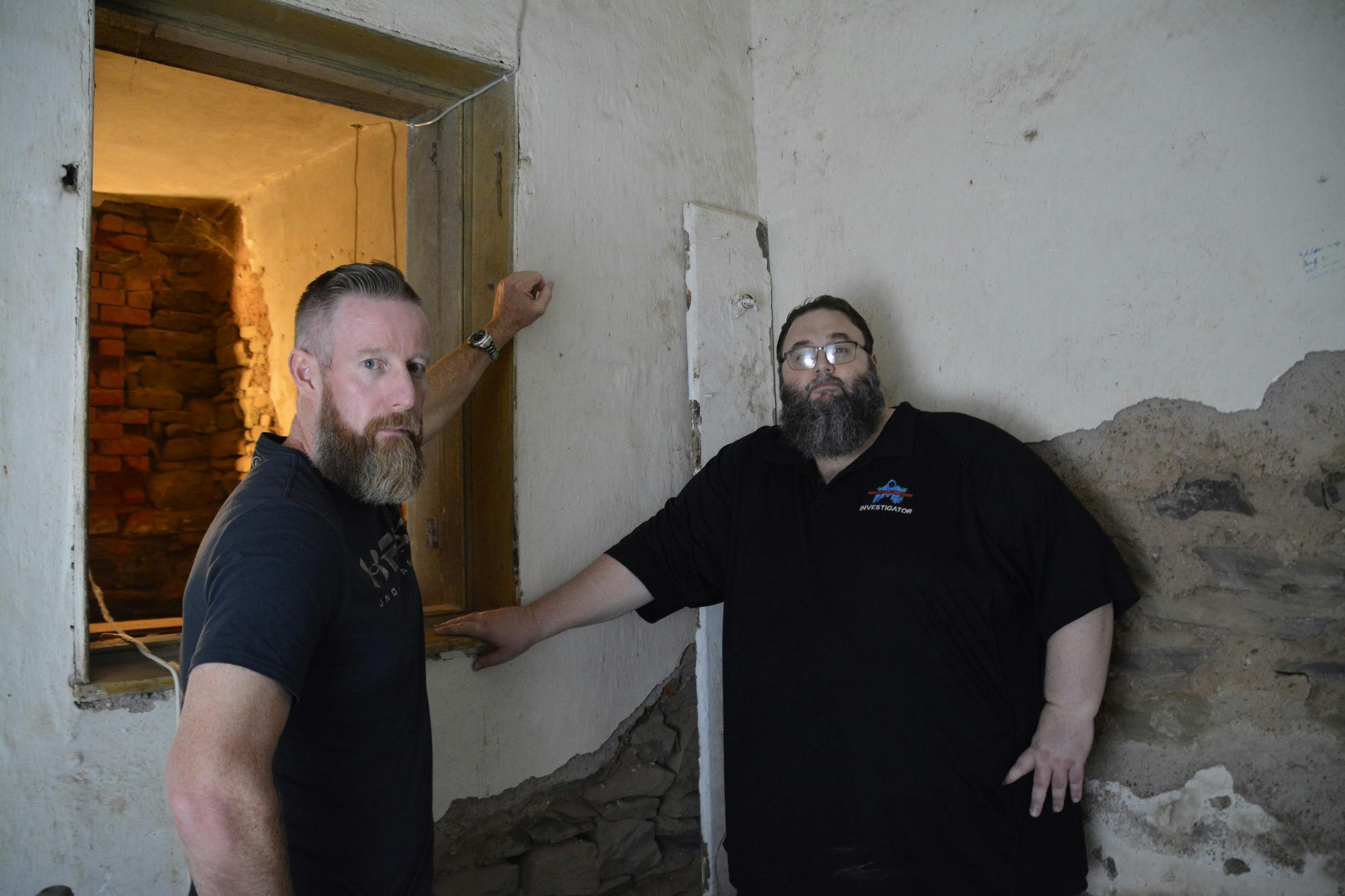 Owners David and Darren in the cellar of North Kapunda hotel