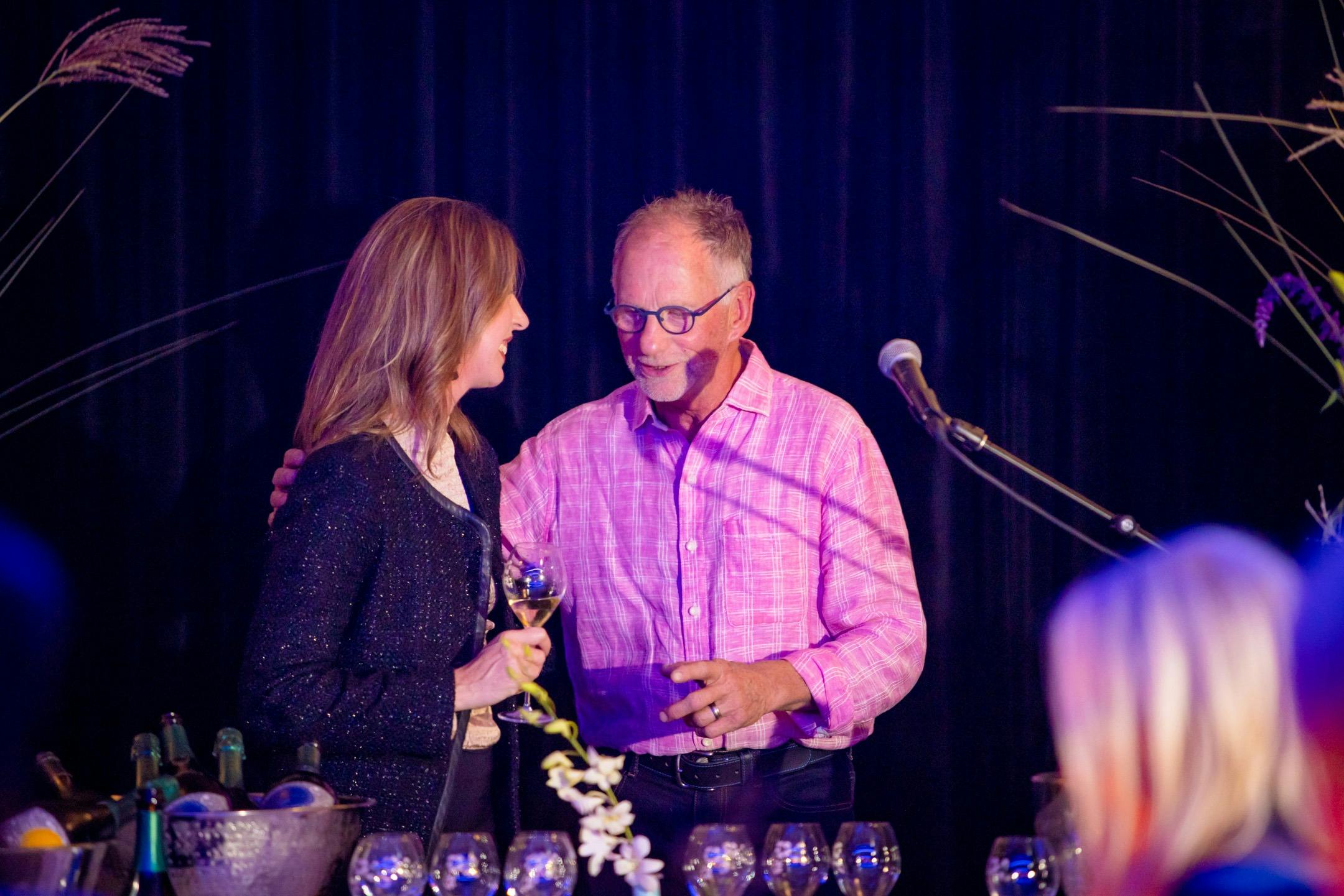 Fran part owner of Delamere Vineyard with Don Cameron, owner of Mudbar Restaurant and Mudbar Farm,