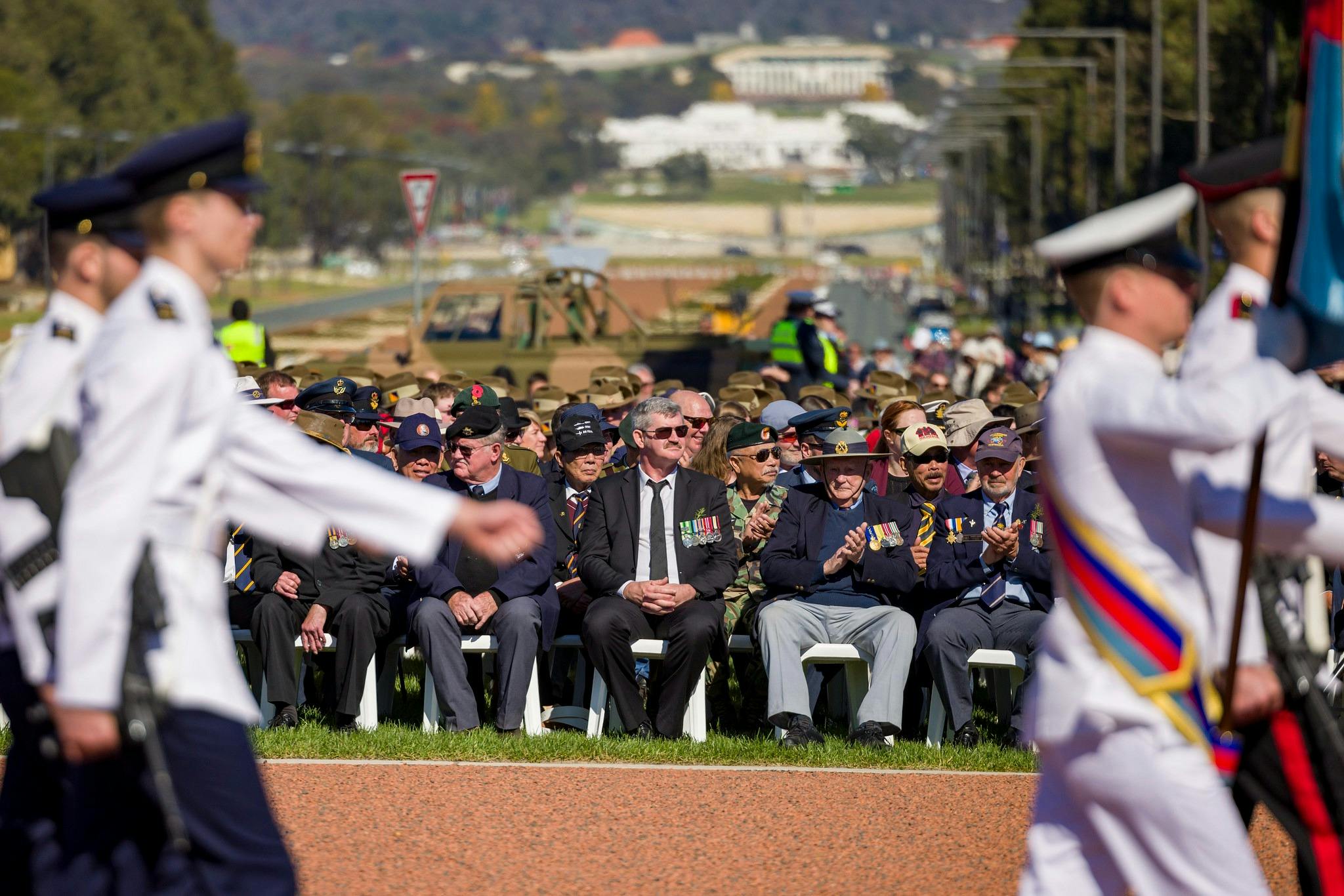 Anzac Day National Commemorative Service including the RSL ACT Branch Veterans' March