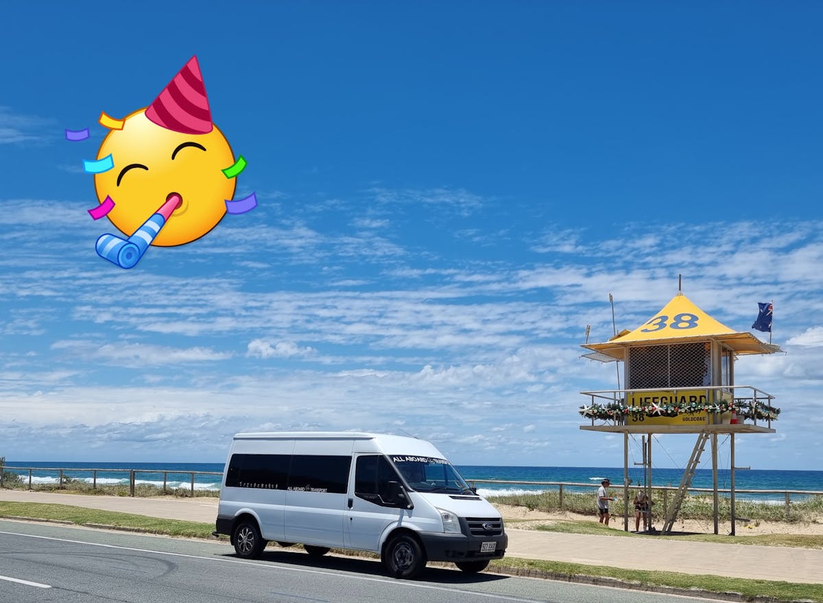 All Aboard Transport at the beach
