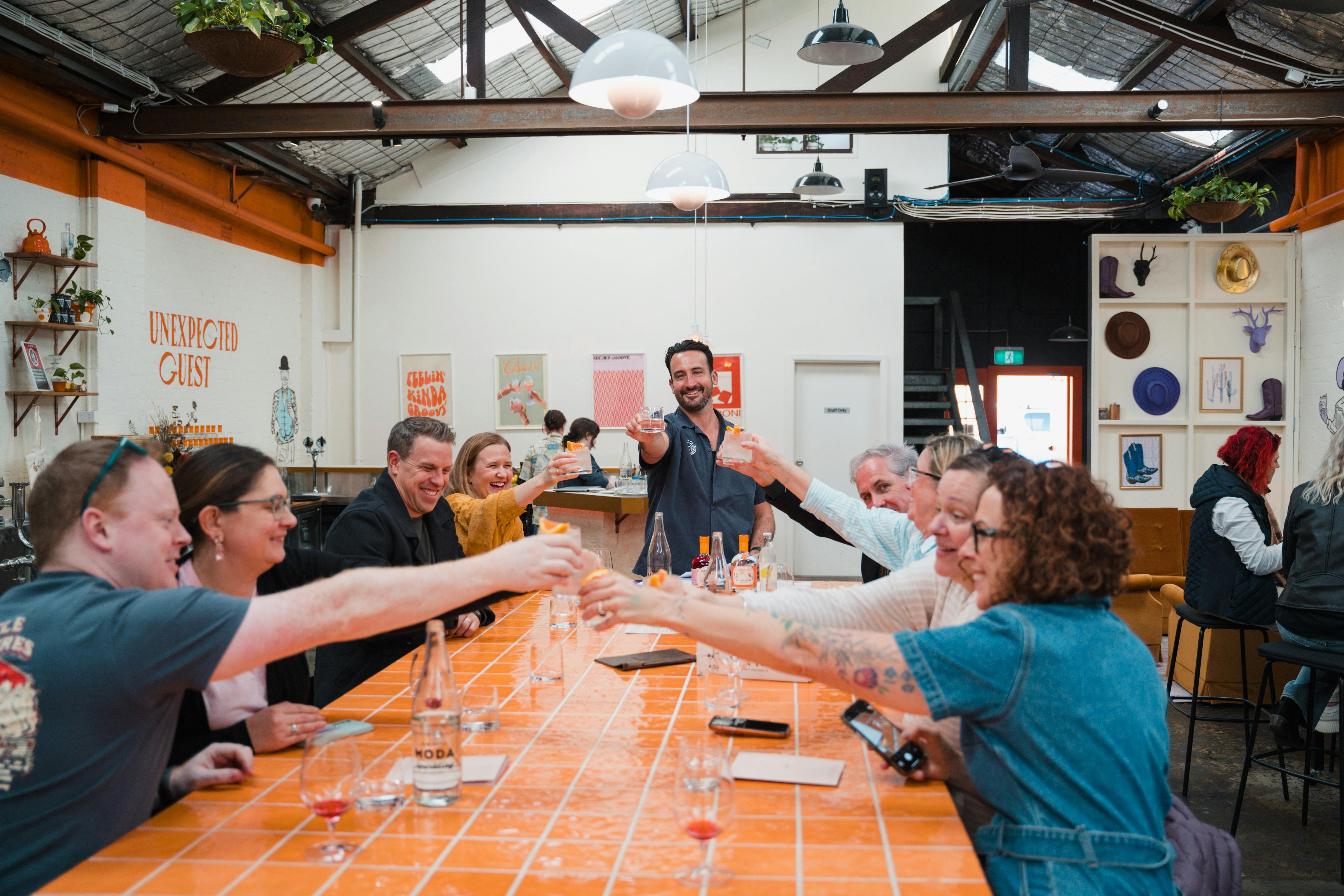 Cheers at Unexpected Guest