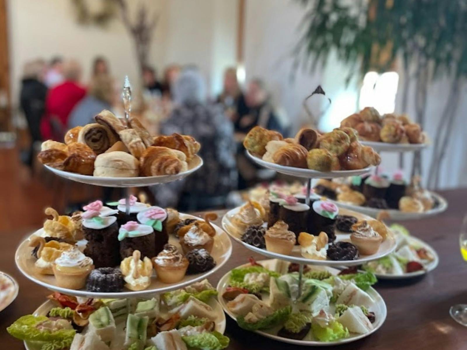 Pictures of the beautiful high tea stands and food