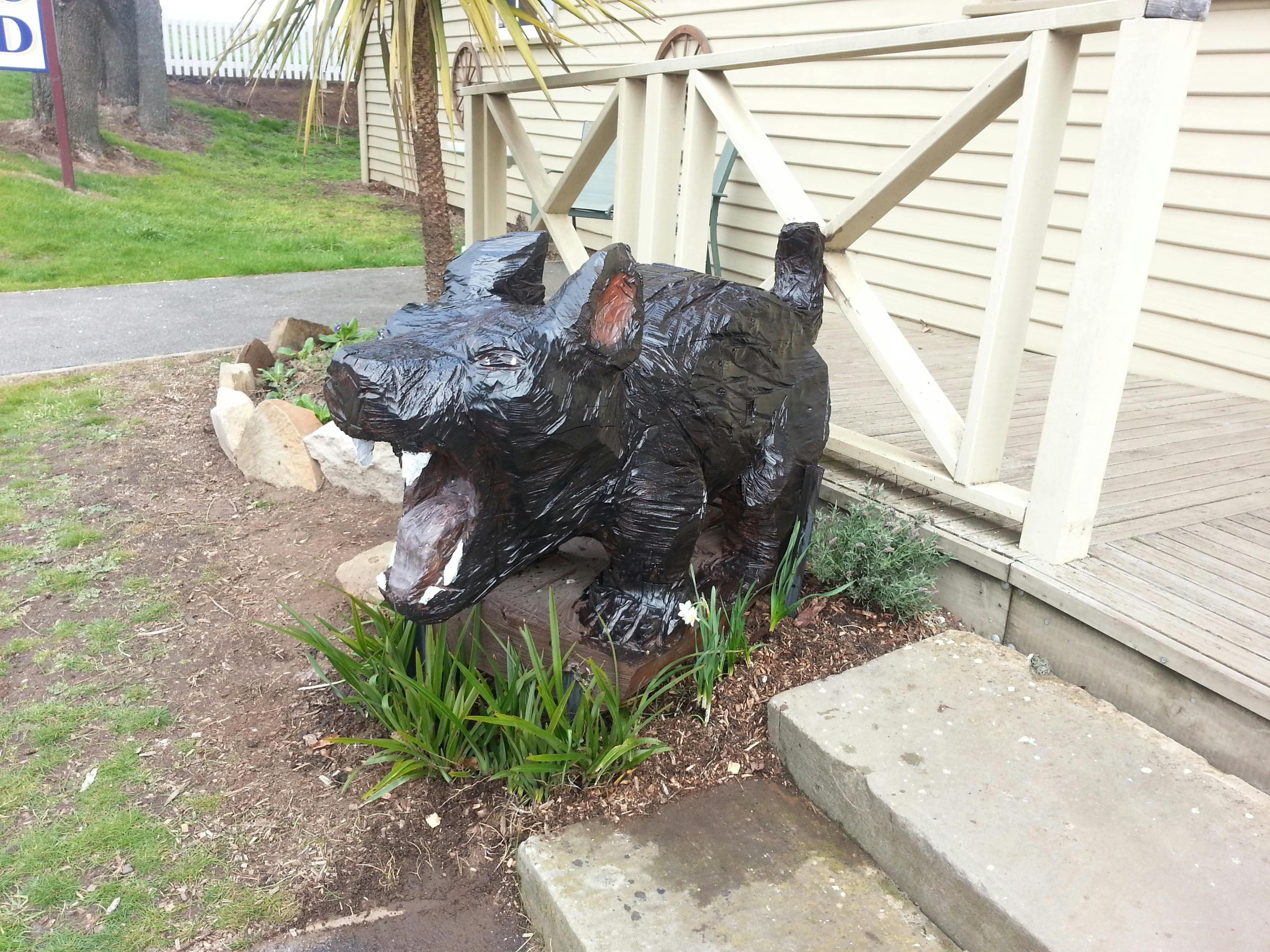 The Devil out the front waiting to have a photo taken with you.