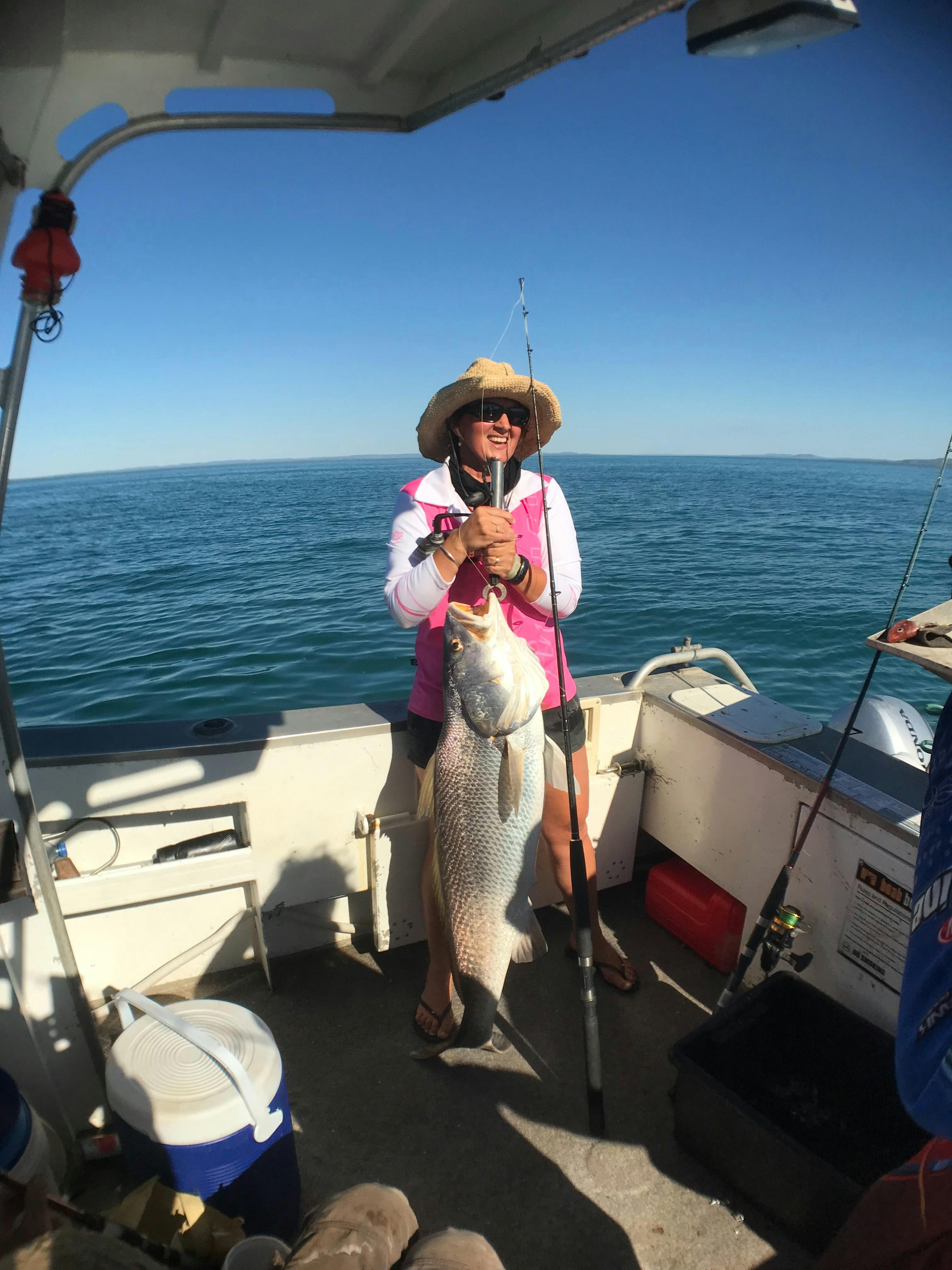Woman with fish