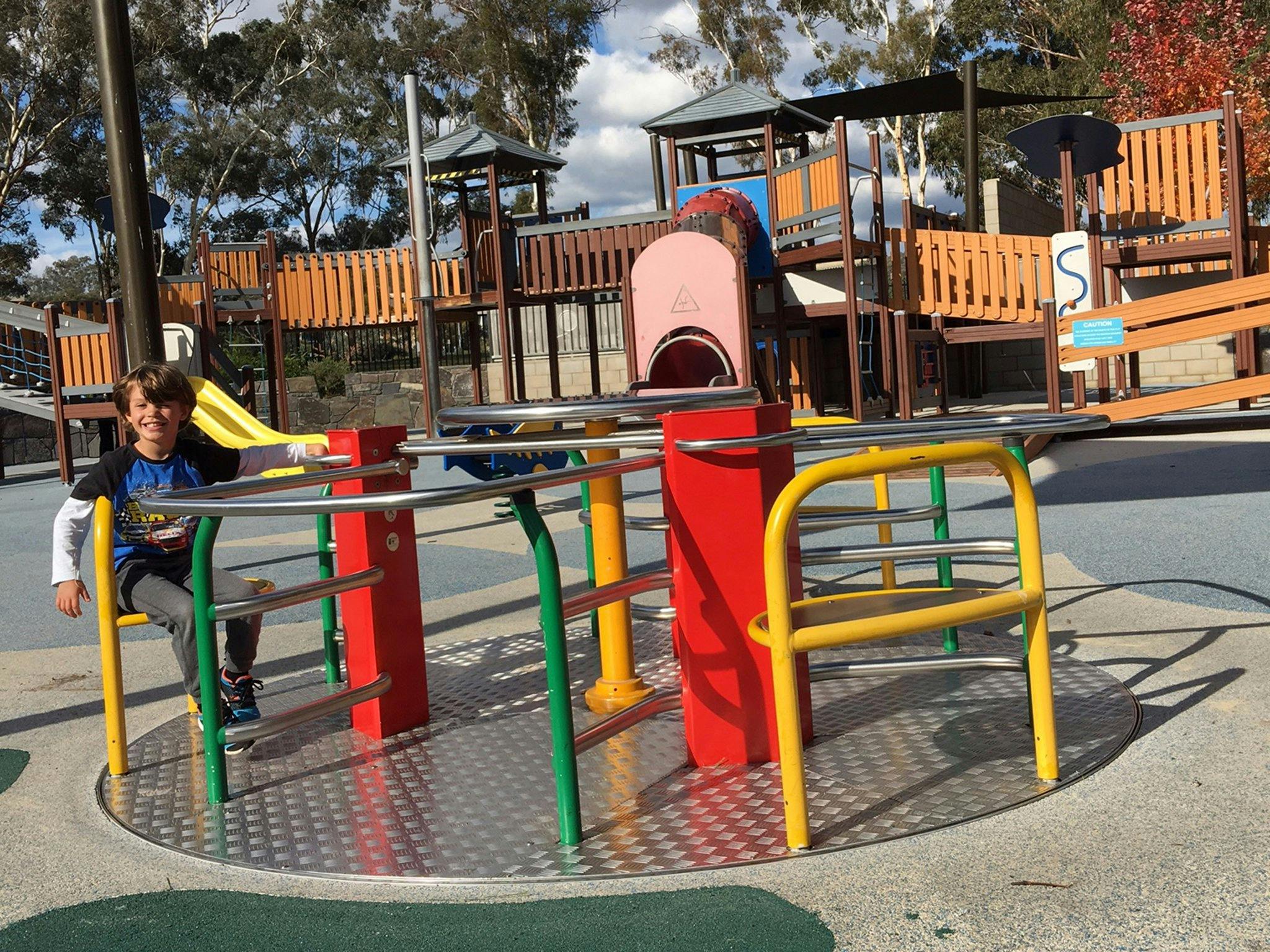 Young boy in the playground