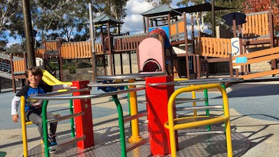 Young boy in the playground