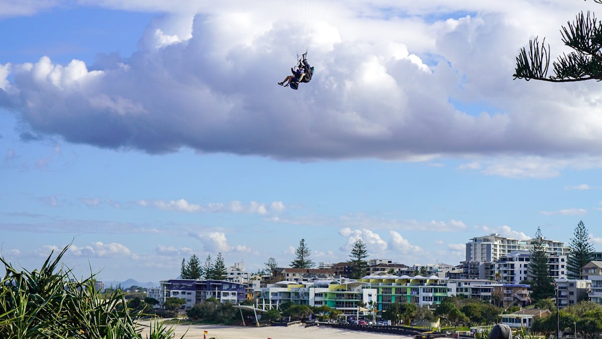 Tandem Paragliding over King's Beach!