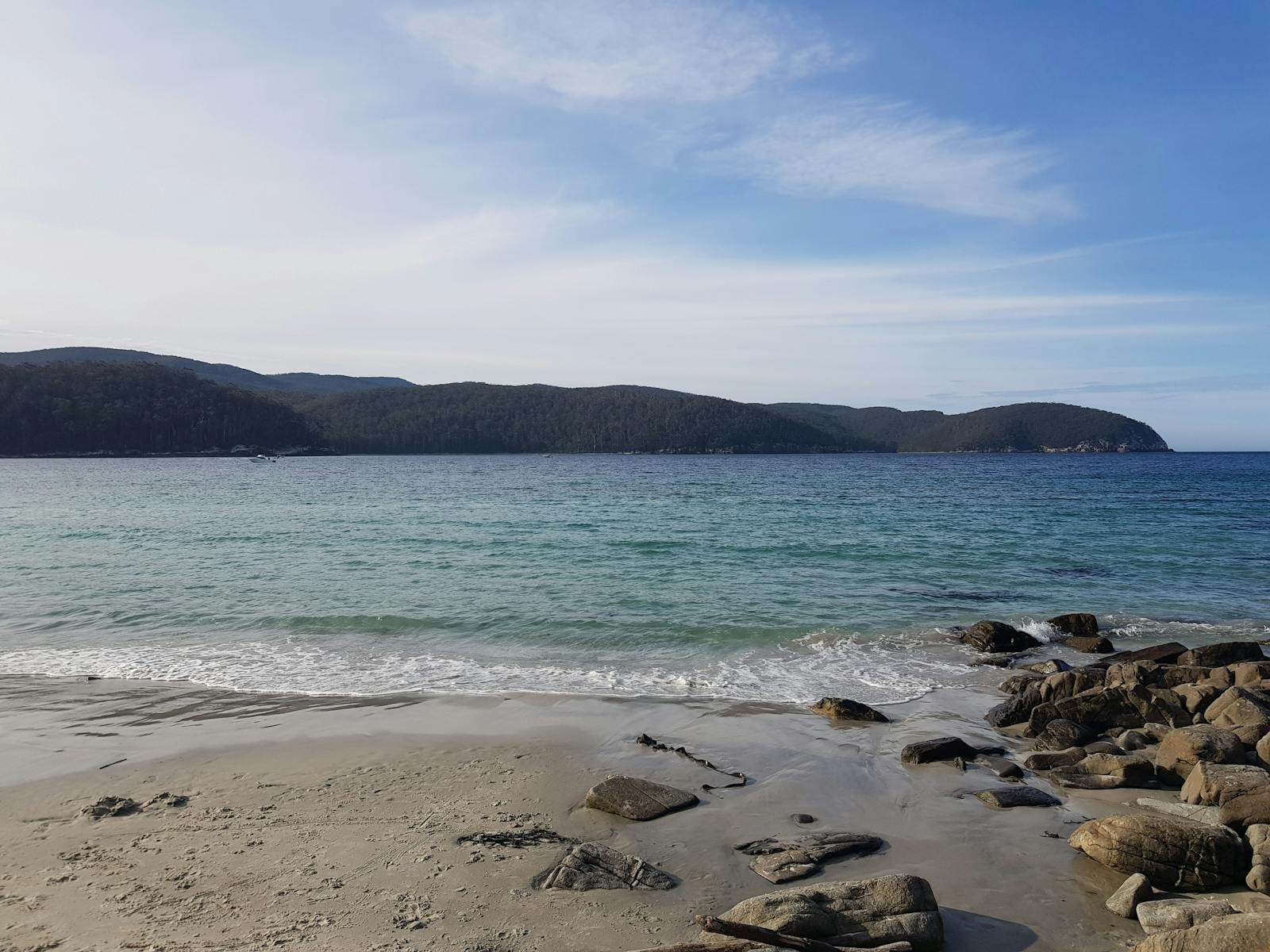 With its white sands Fortescue Bay is a must see highlight of any trip to Tasman National Park
