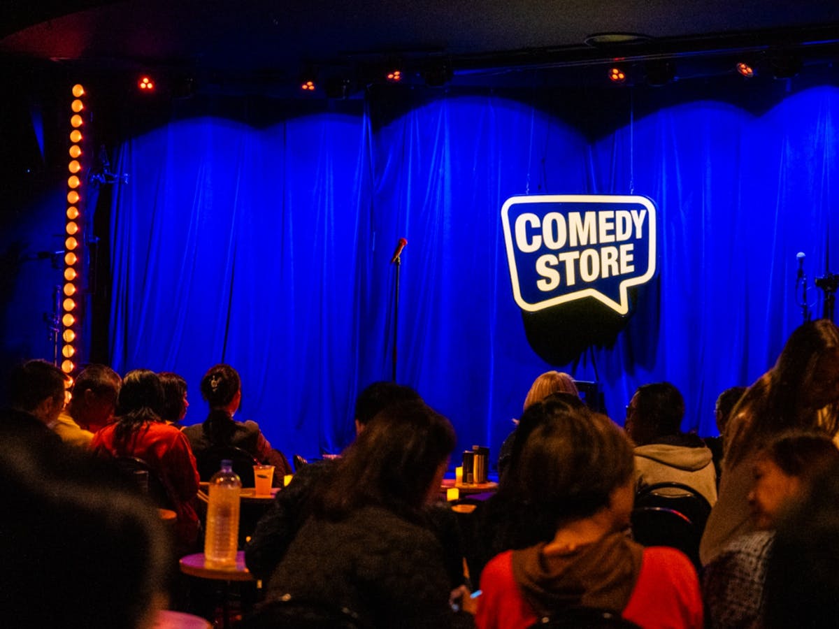 Comedy Store stage and crowd