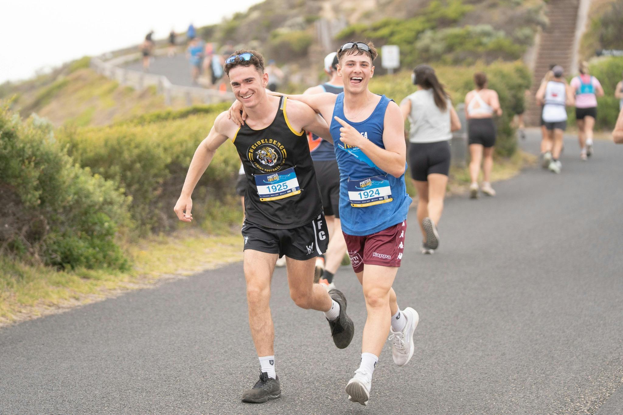 Participants running