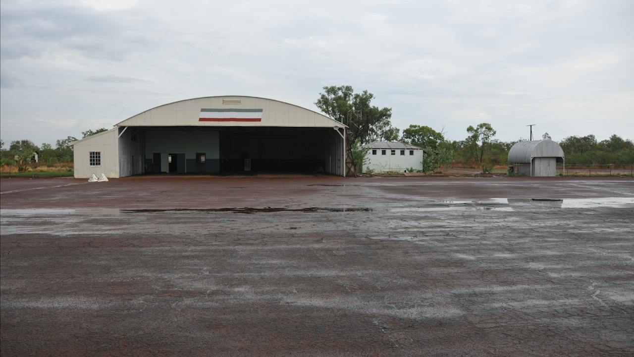 Oil Store located to the west of the Hangar facing the tarmac