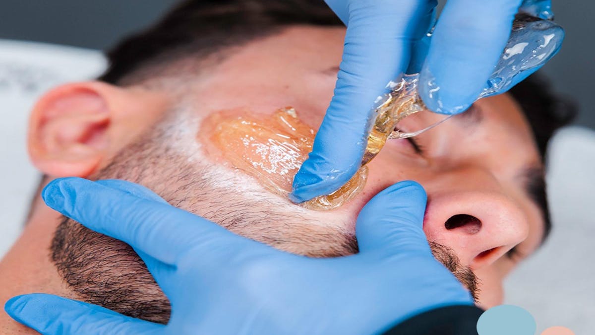 Sugaring man's cheeks/bread