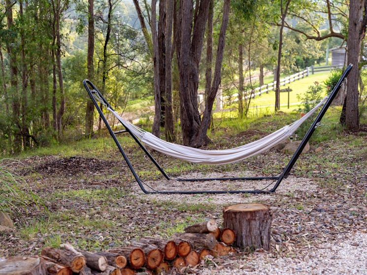 Imagine laying down on our hammock and spacing out, amidst nature