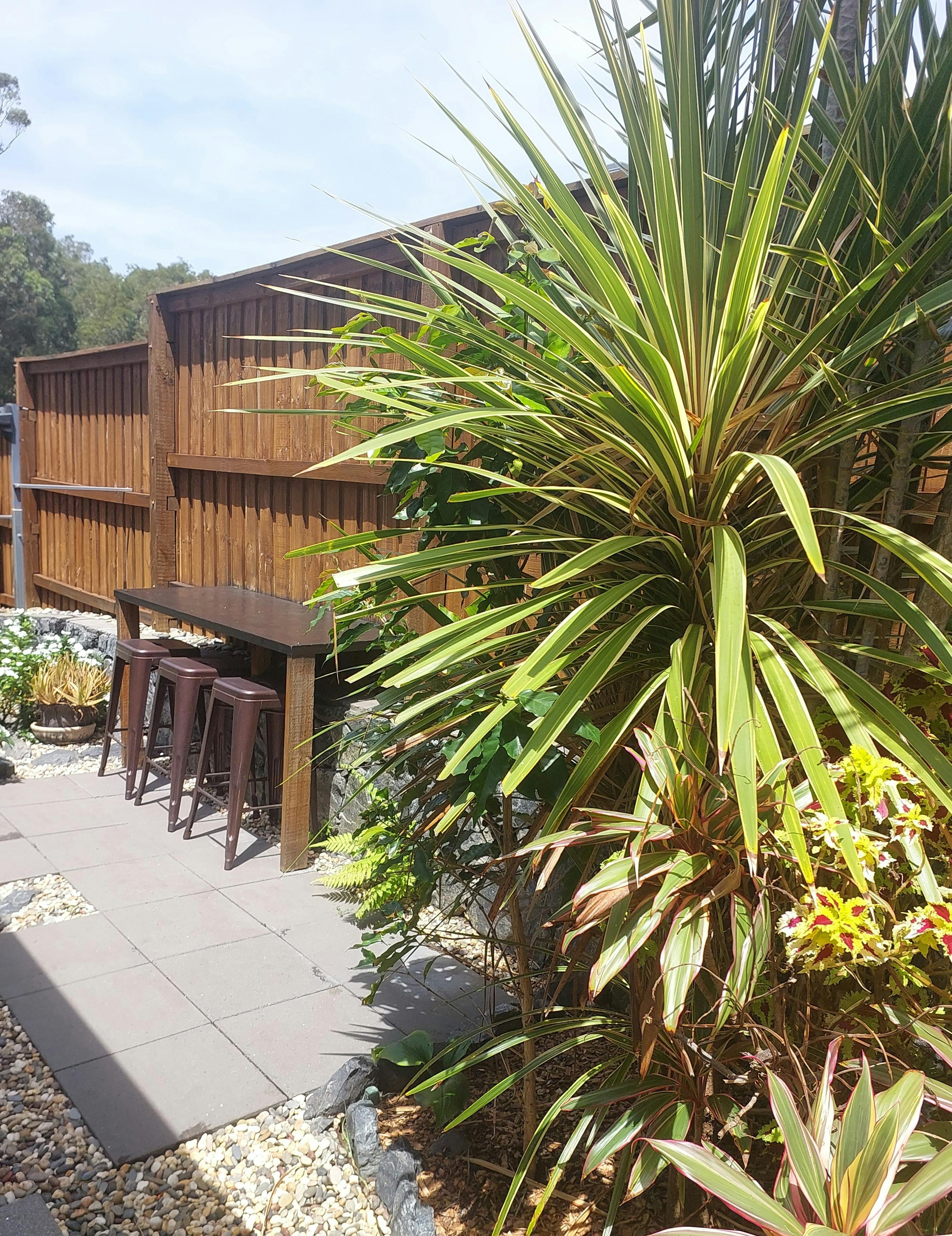 Private outdoor dining