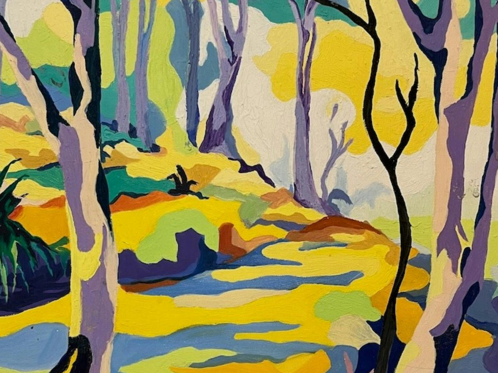 abstract painted landscape
