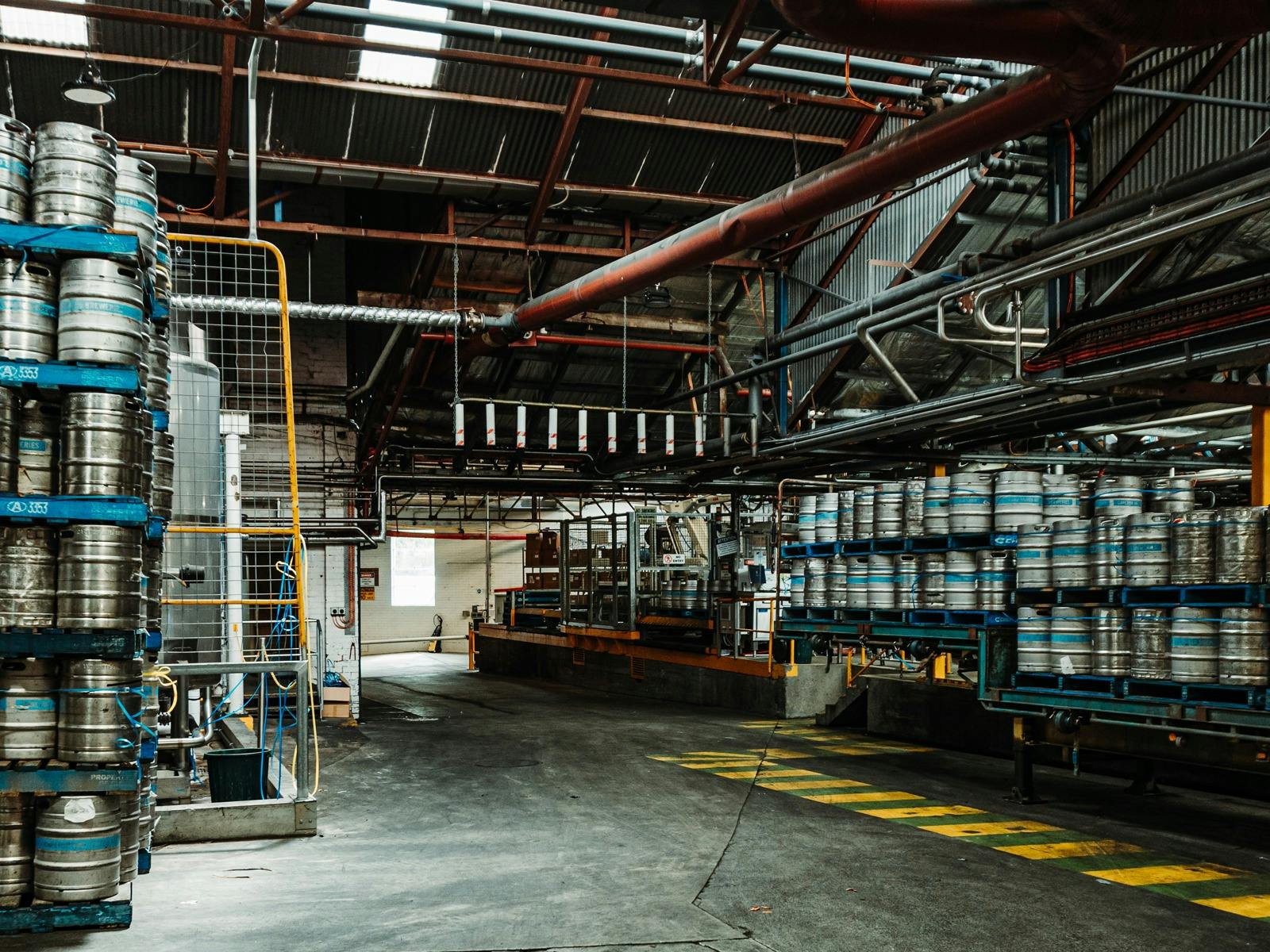 On the kegging floor at Cascade