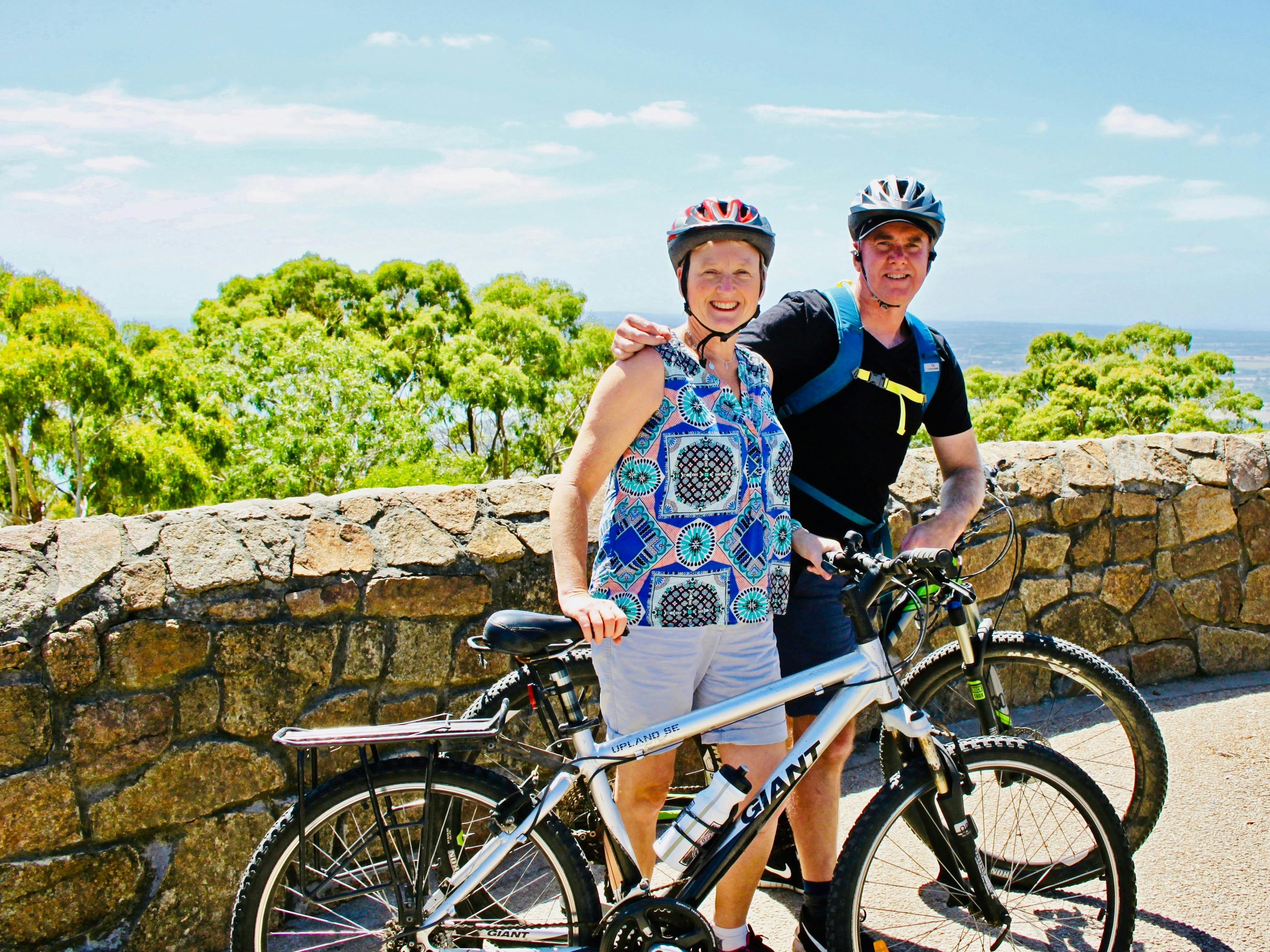 View from Arthurs Seat on a Cycling VIne Tour
