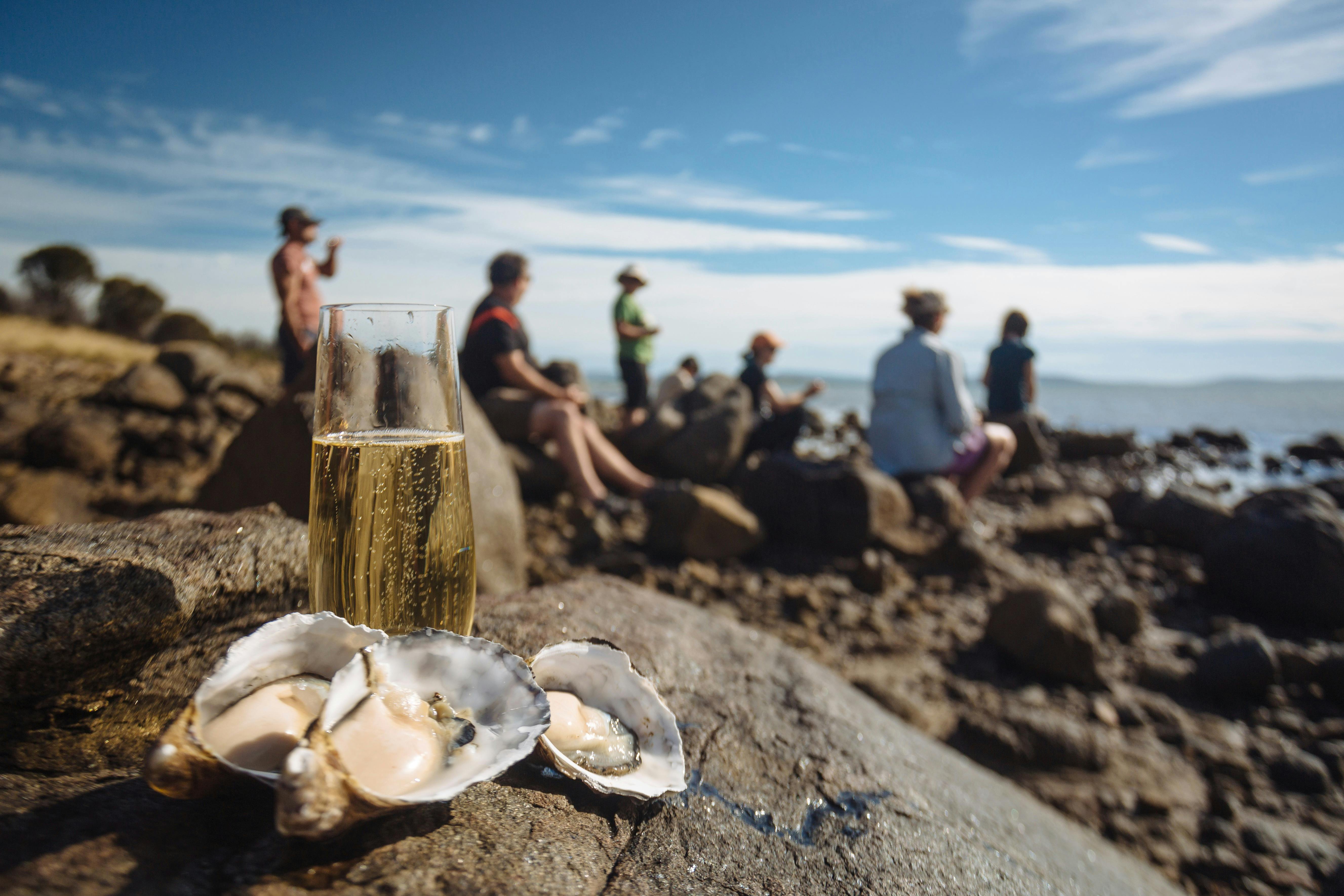 sparkling and oysters