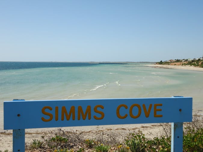 Simms Cove lookout and beach Moonta Bay