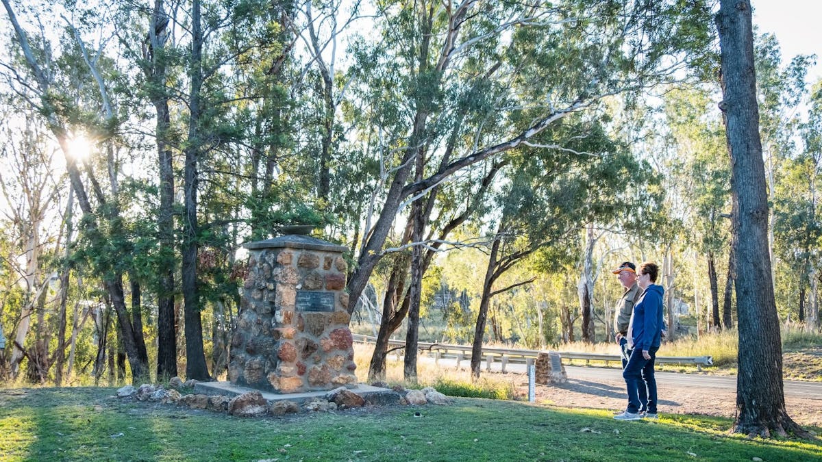 Condamine Park and marker
