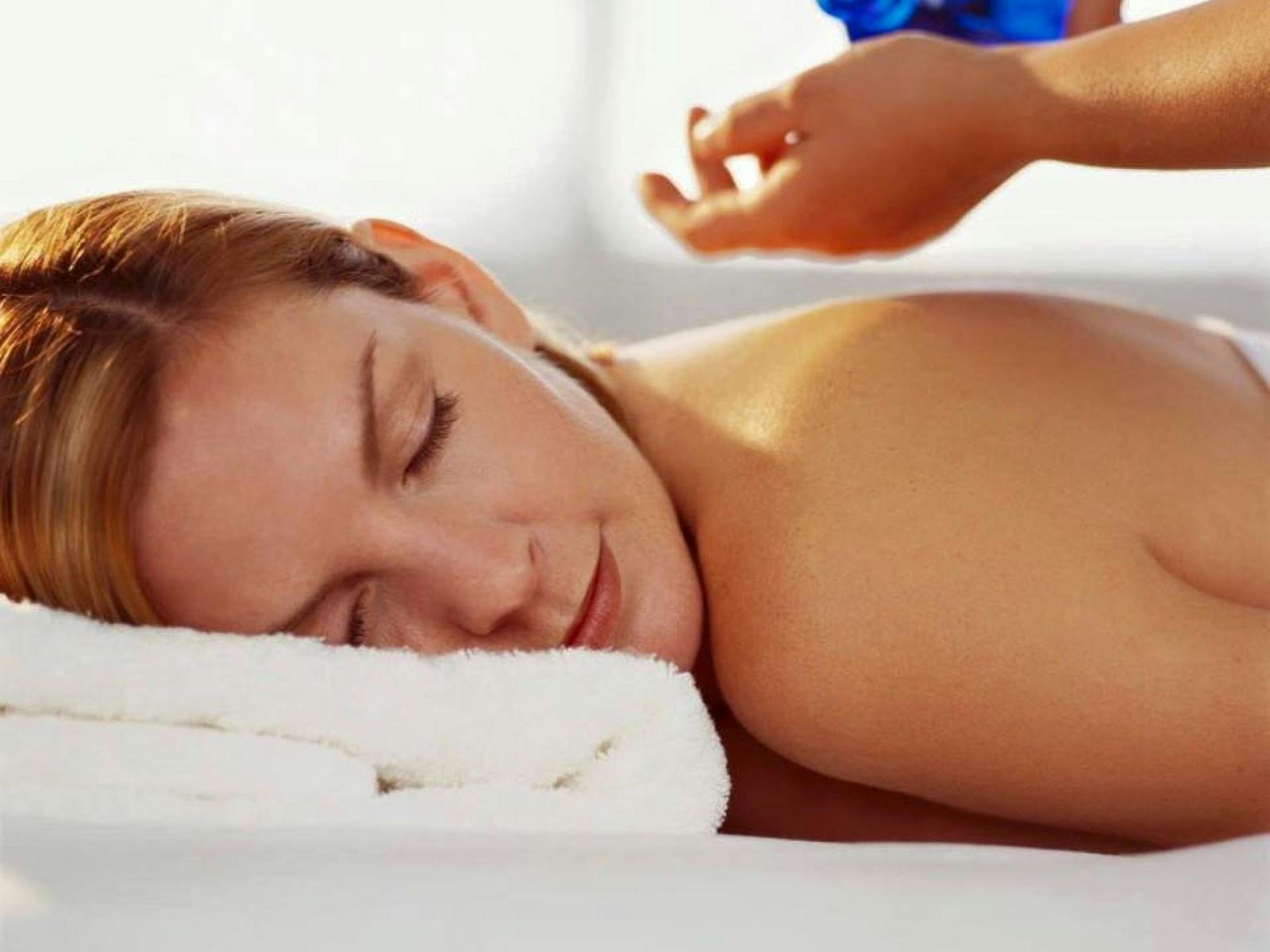 Amber Massage and Day Spa woman being massaged