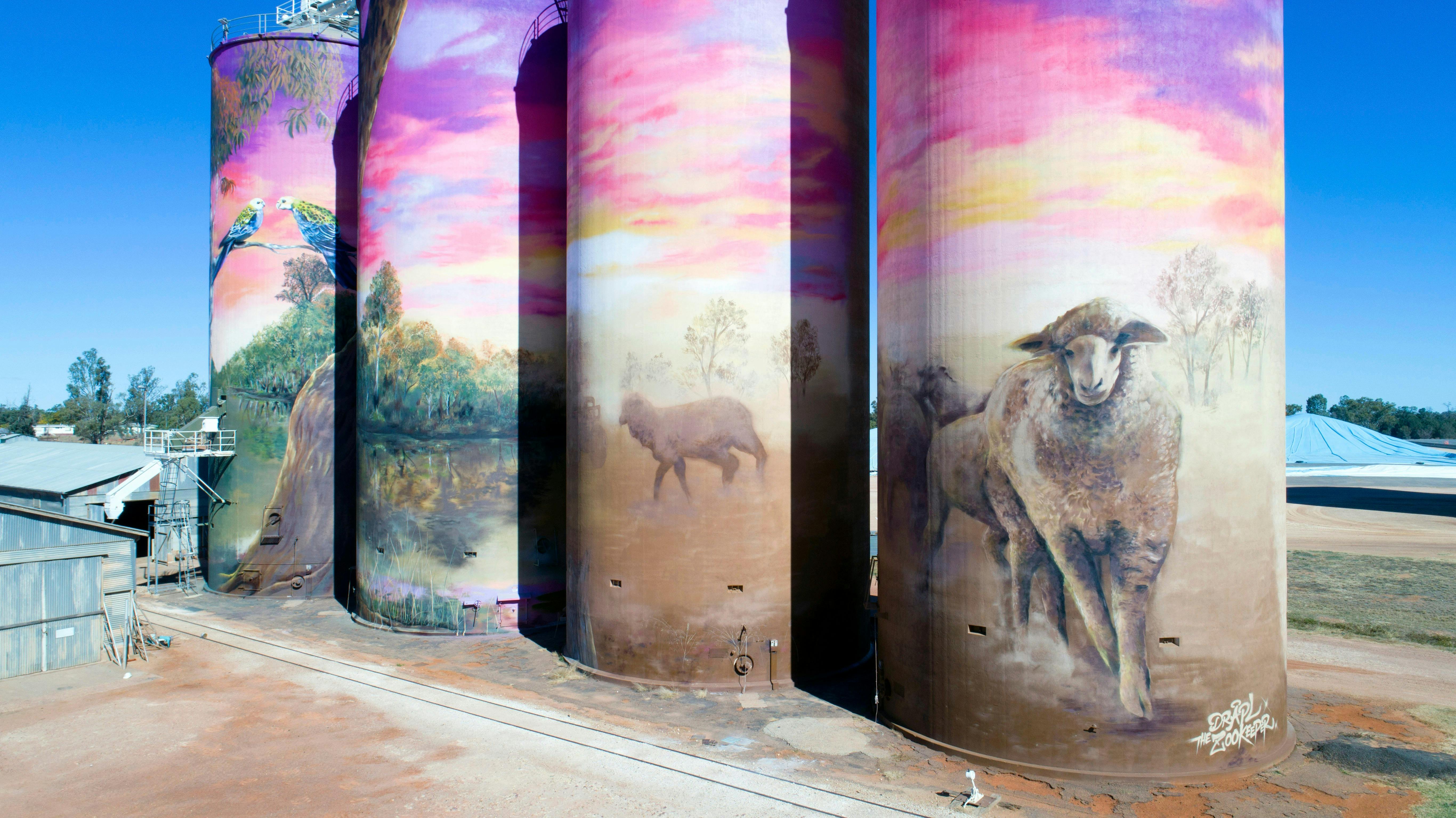 GrainCorp Thallon Silo Art