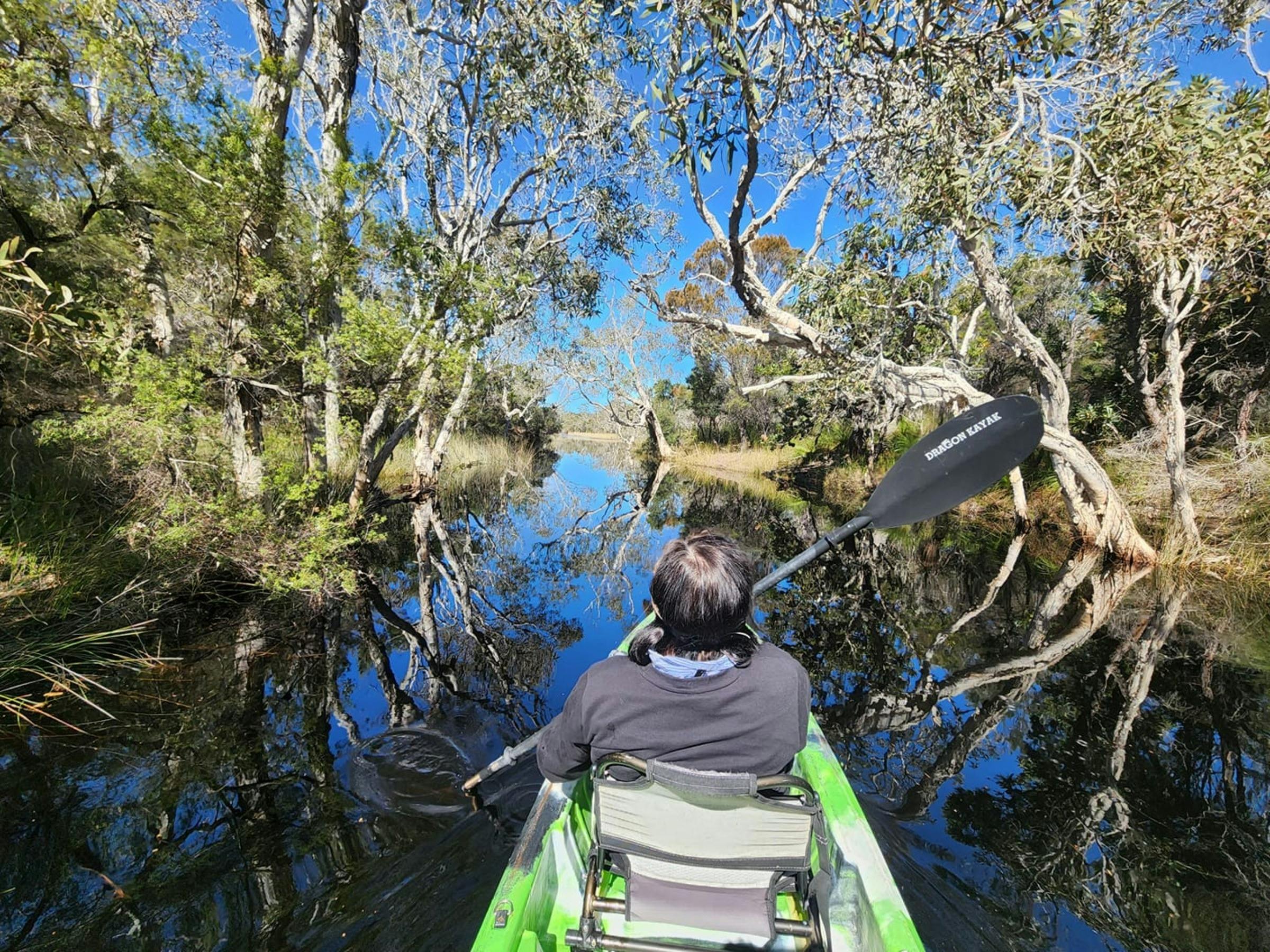 Kayaking in the lagoons