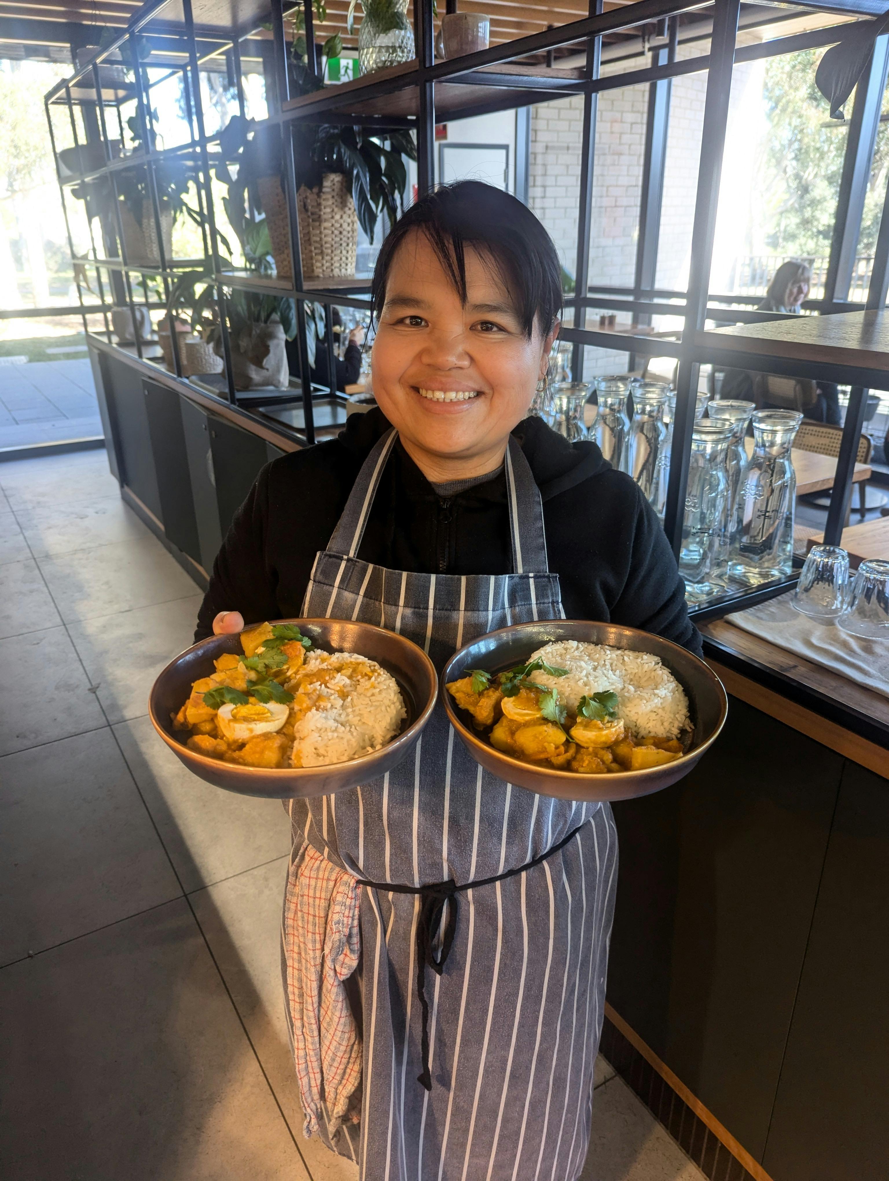 Curry food special chef Kyi Kyi mynamar vegetarian