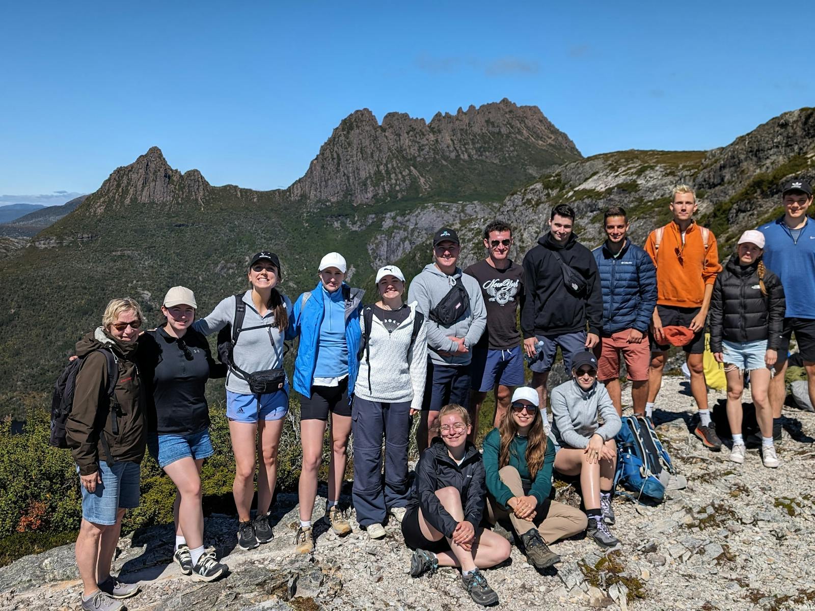 Group stands on Marions Lookout