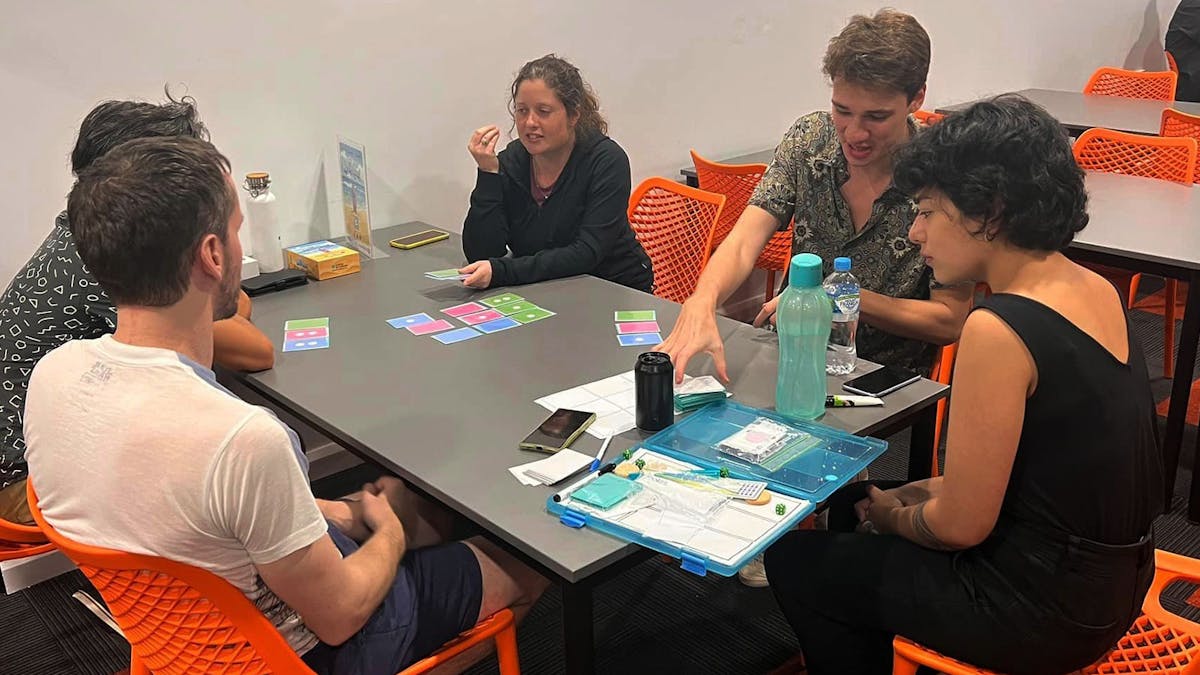Enjoying Playtesting Night at Vault Games Clayfield