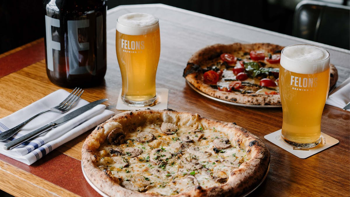 Pizza and beer