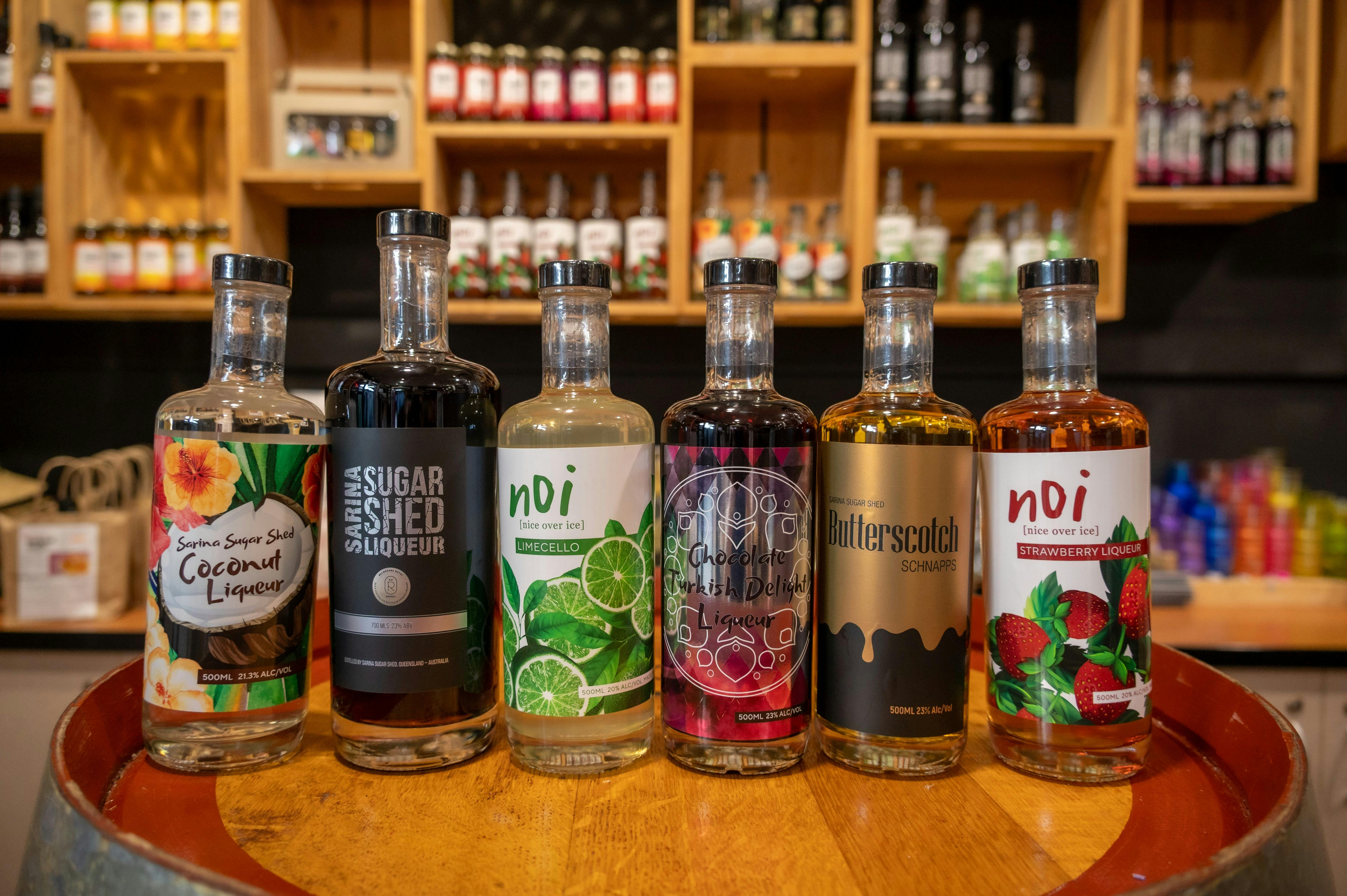 Sarina Sugar Shed small batch craft Liqueur Range