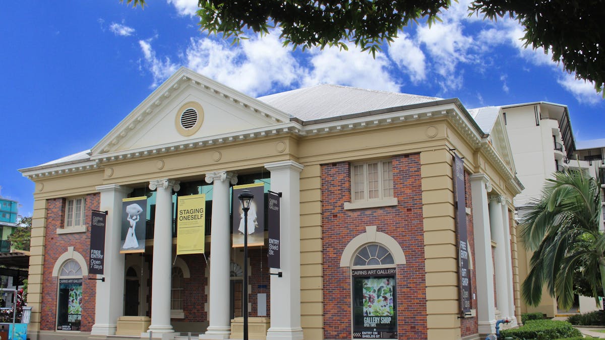 Exterior of Cairns Art Gallery building from Abbott St