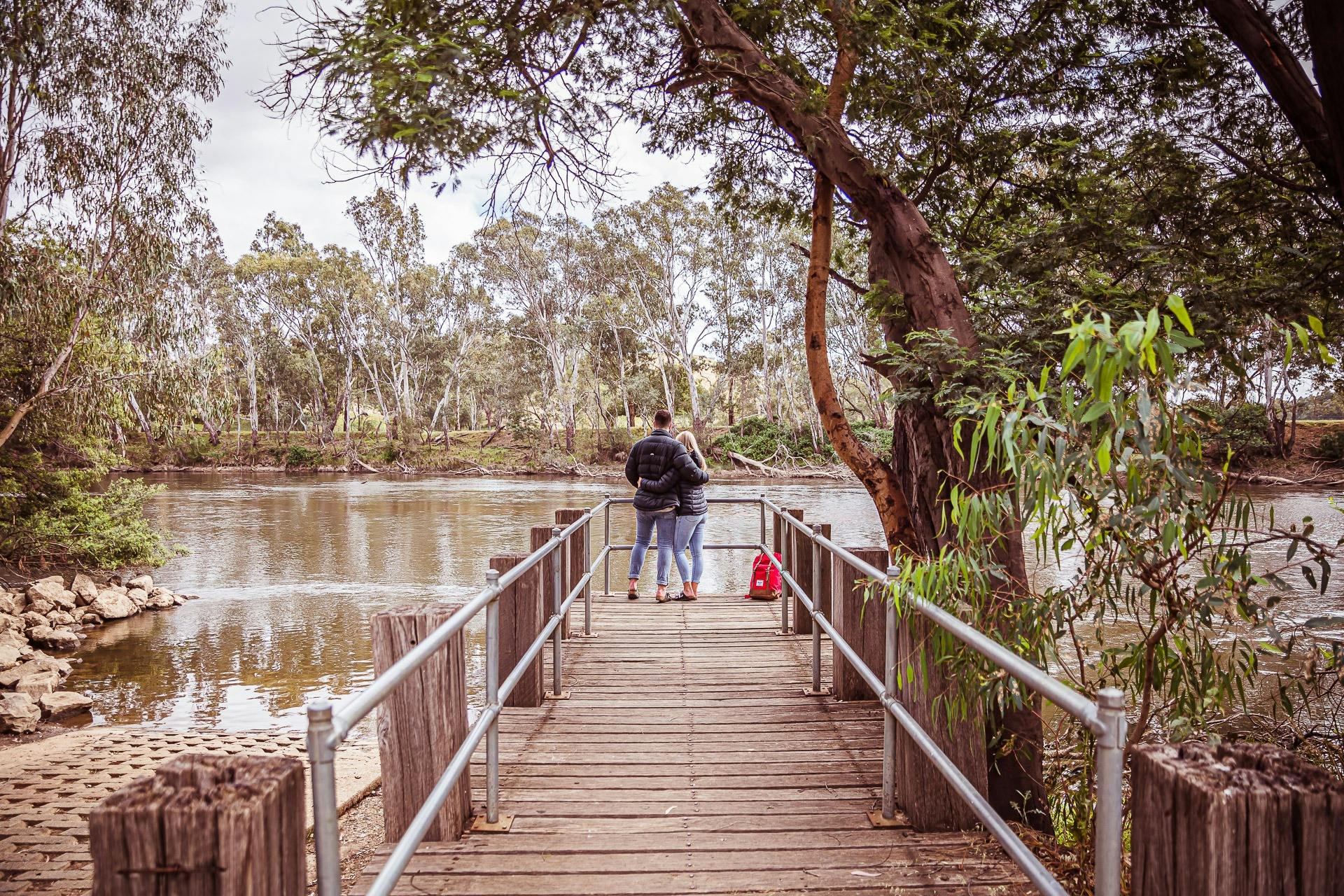 fishing jetty with models