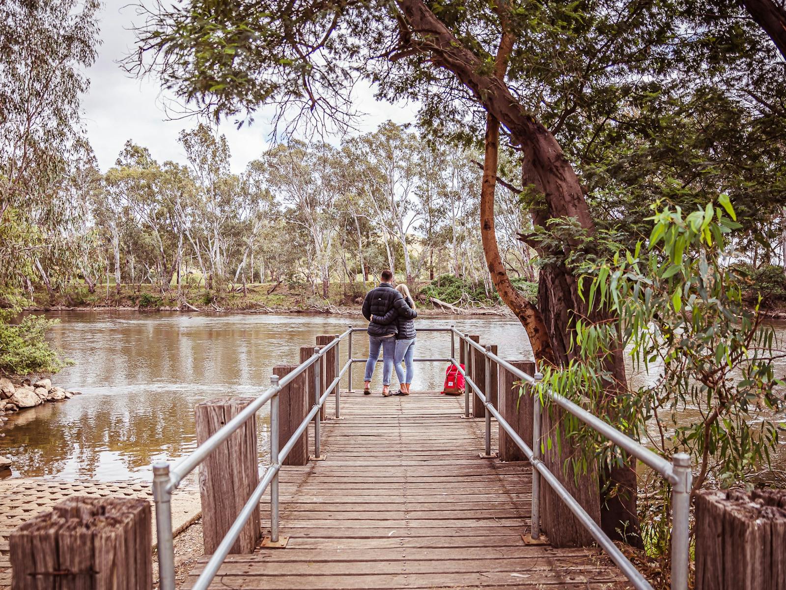 fishing jetty with models