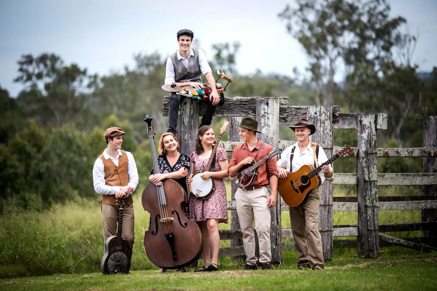 the Haystack Mountian hermits band, who played at the 2024 event