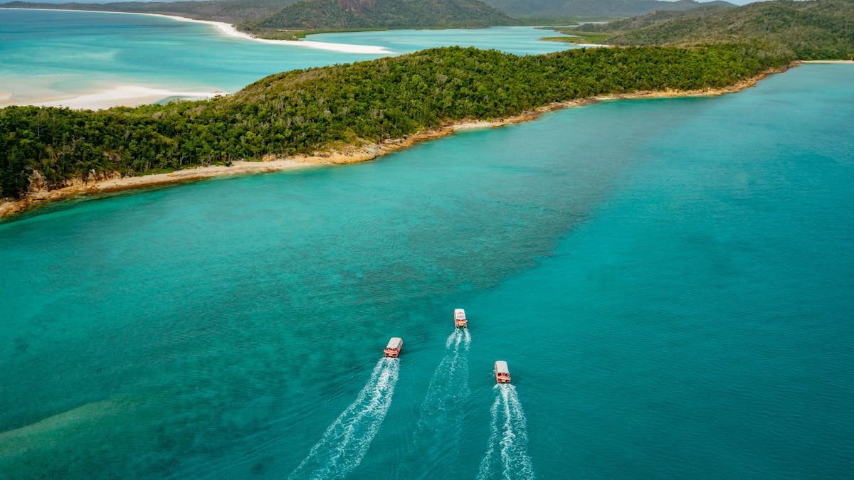 Whitehaven Beach, Whitsundays, Hill Inlet, Airlie Beach, Queensland, Australia, Boat, Day Trip