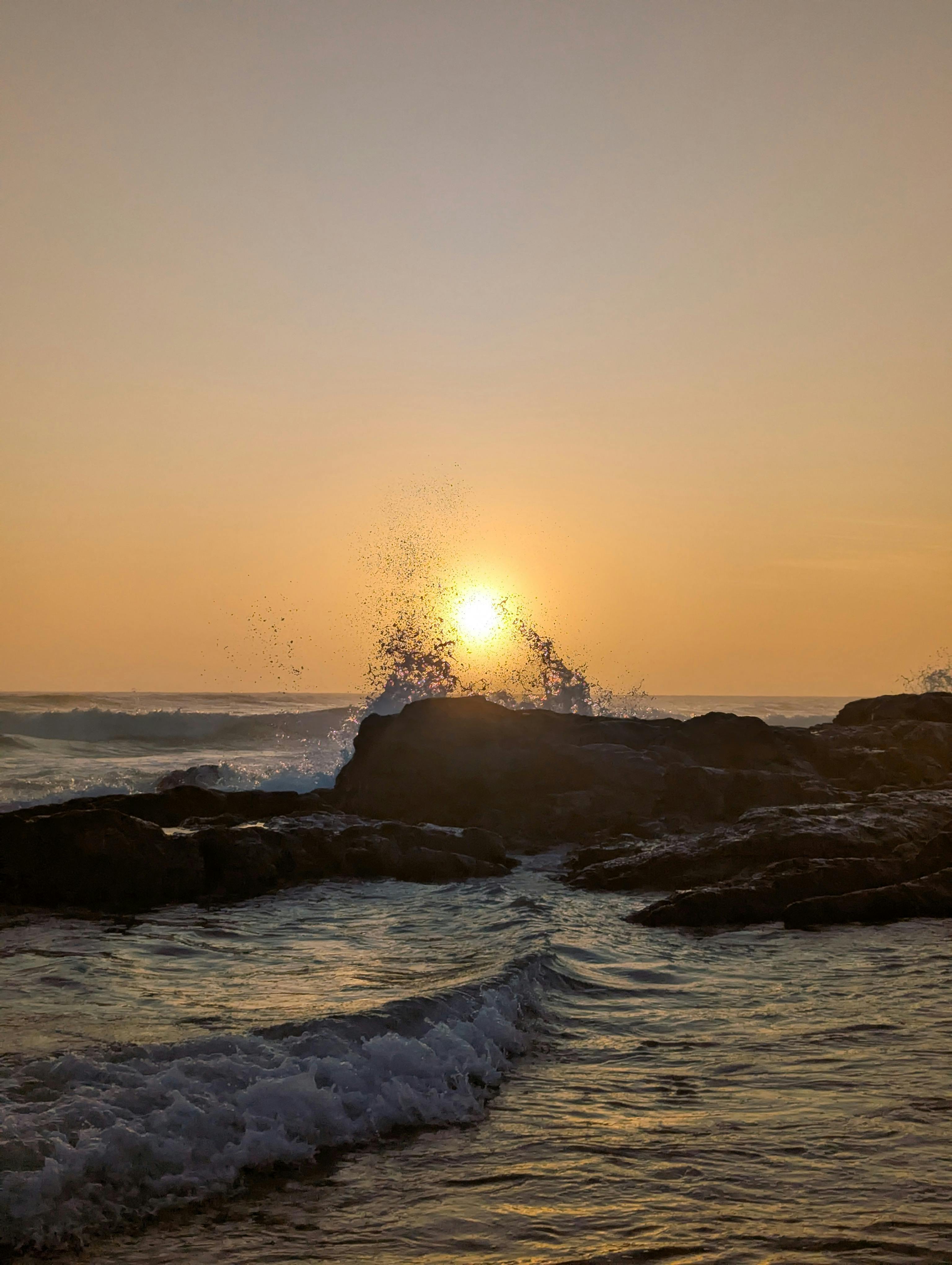 Pure magic—ocean waves dancing at sunrise in Potato Point, Eurobodalla region, South Coast NSW.