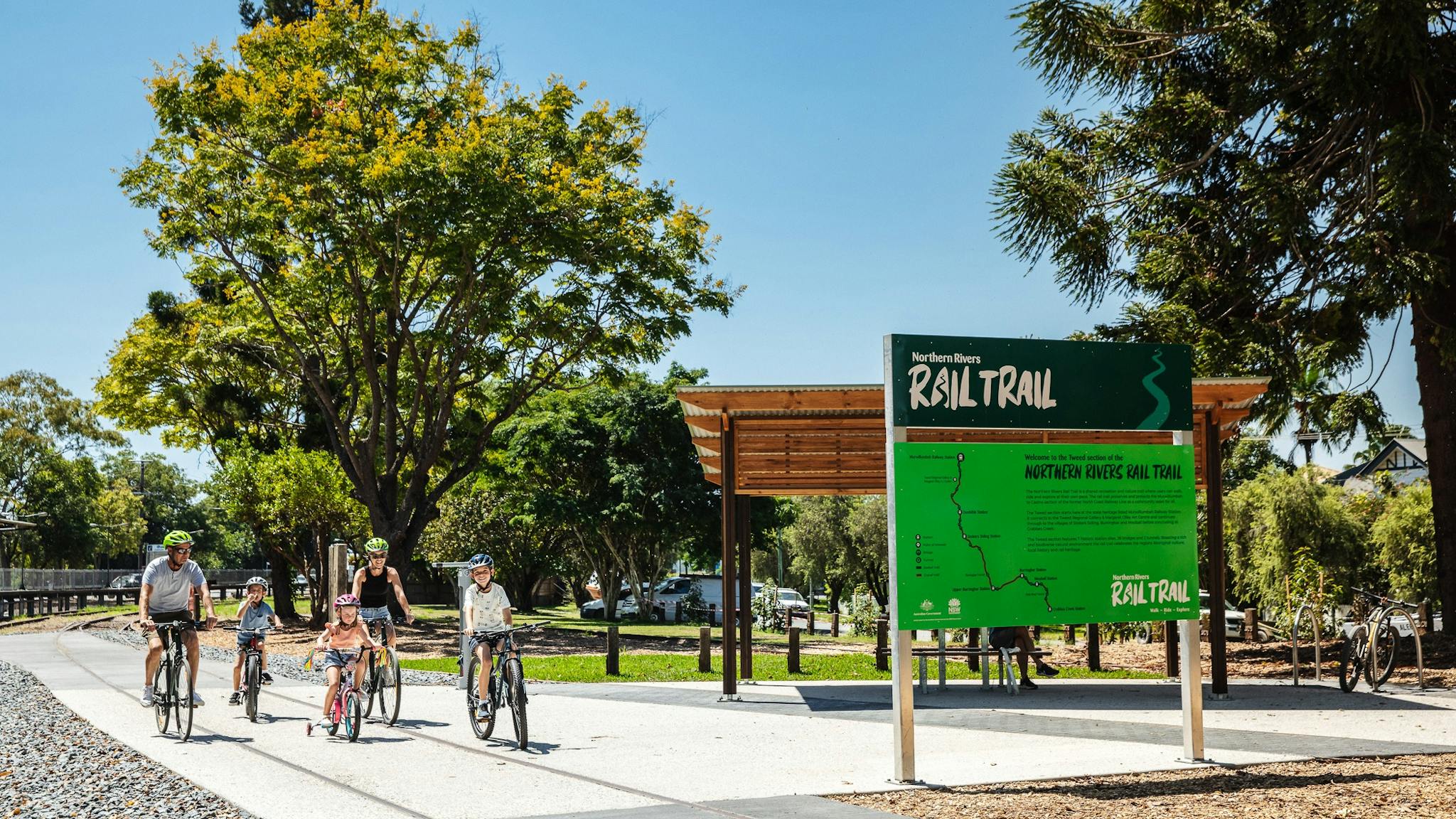 Murwillumbah Rail Trail rest stop
