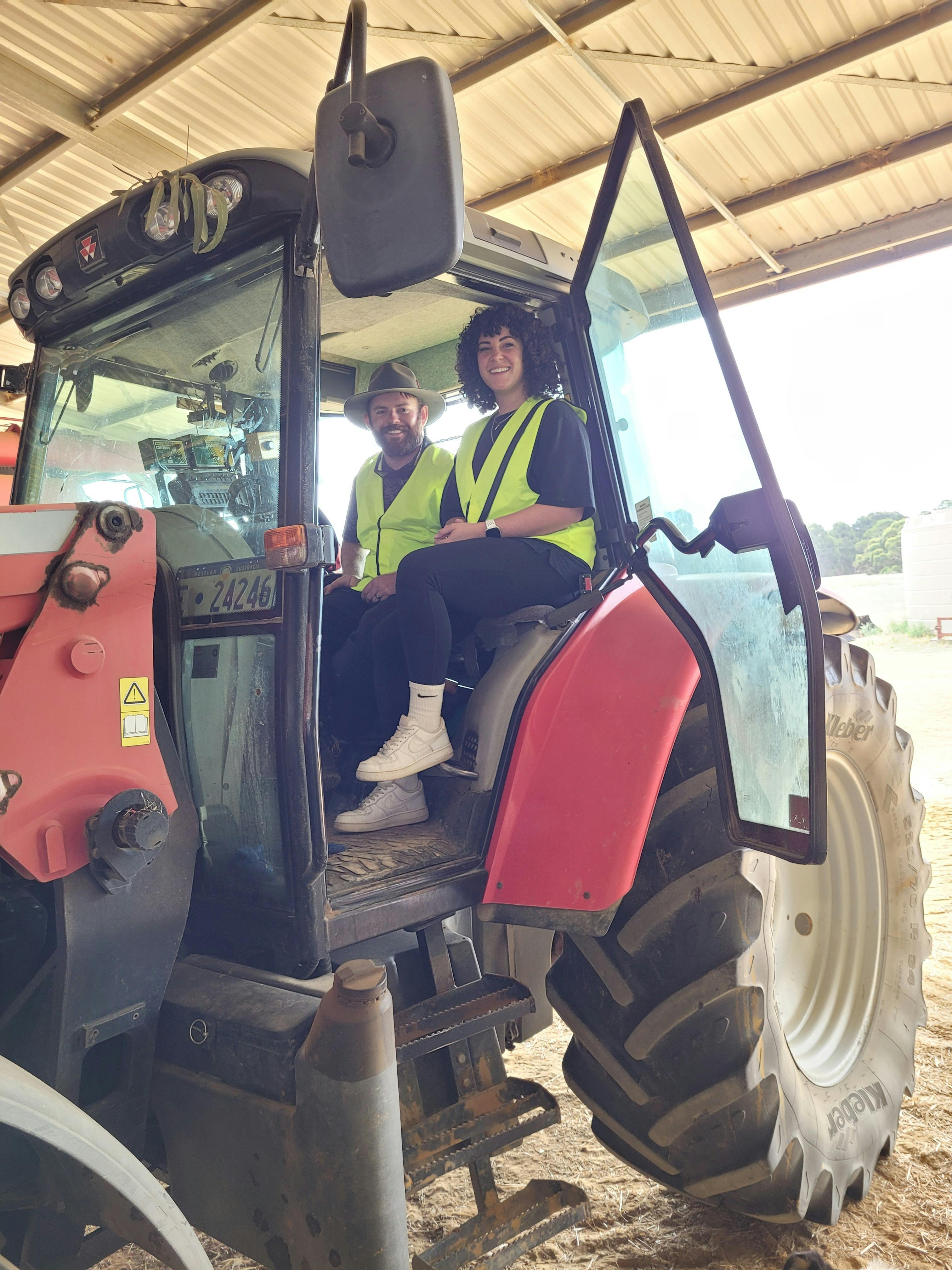 Chrimes Family in Massey Ferguson Tractor