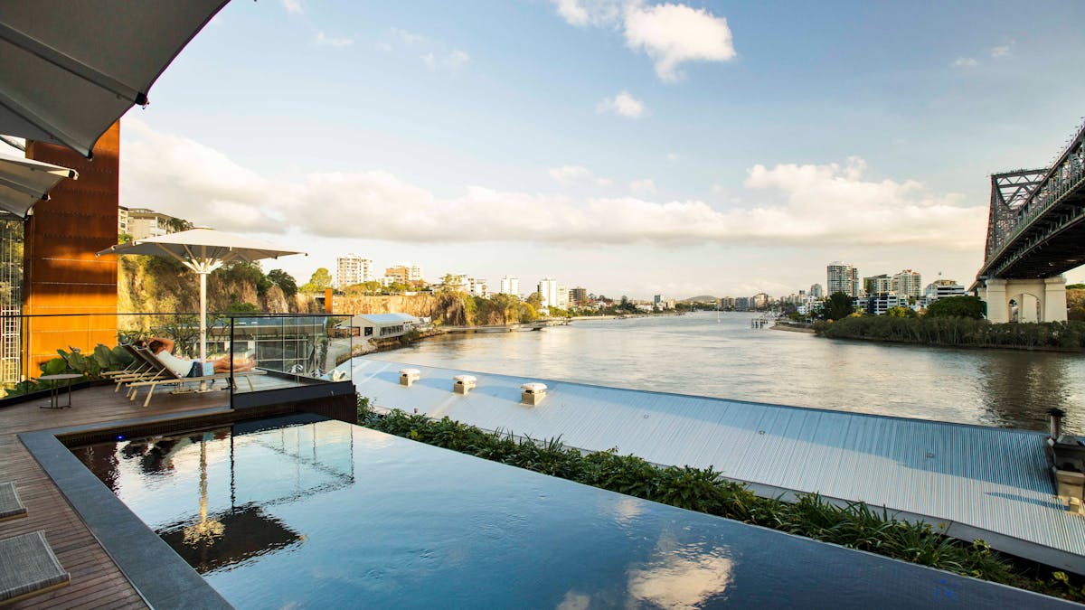 Pool and Brisbane River