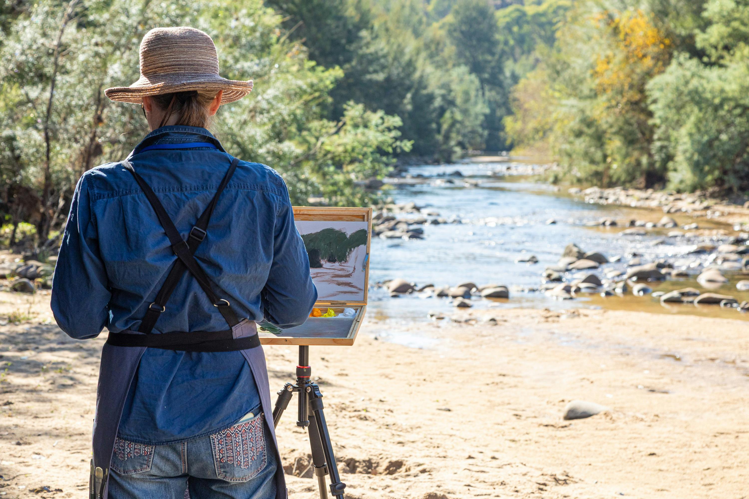 Artist Painting Cotter Bend