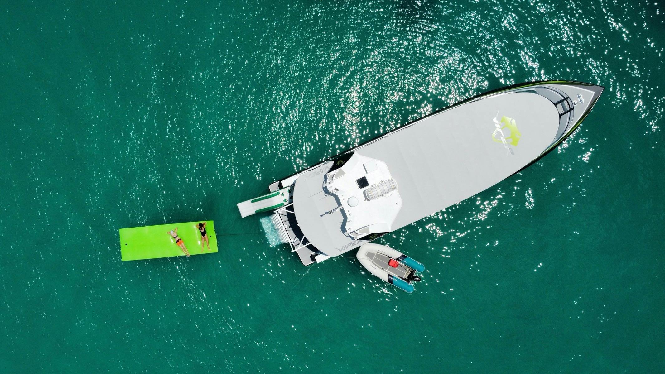 Viper offers fun toys such as a water slide and Crocpad water mat