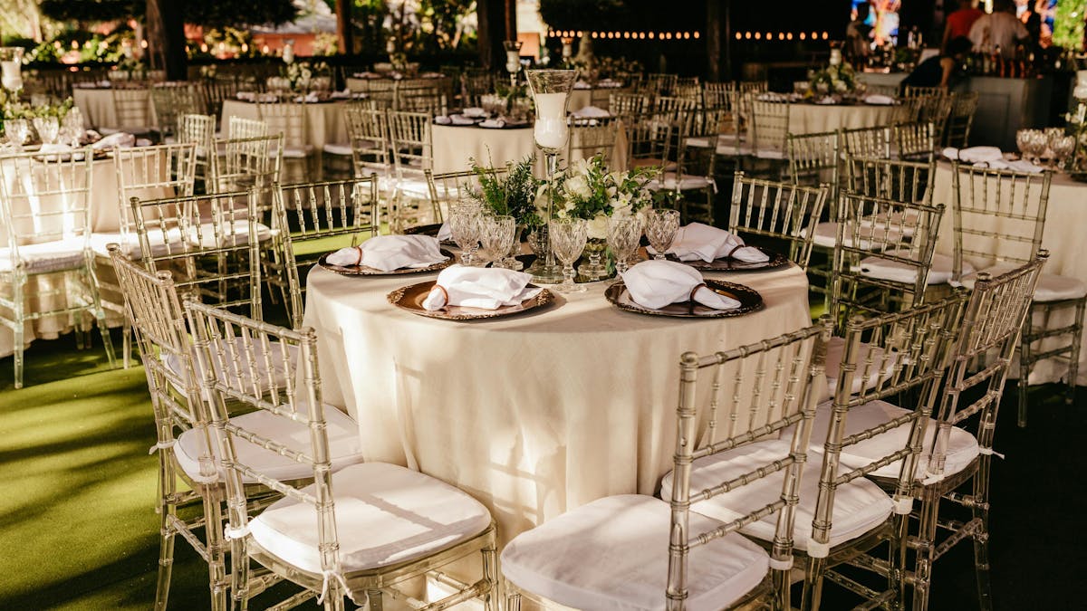 wedding set up wedding set up