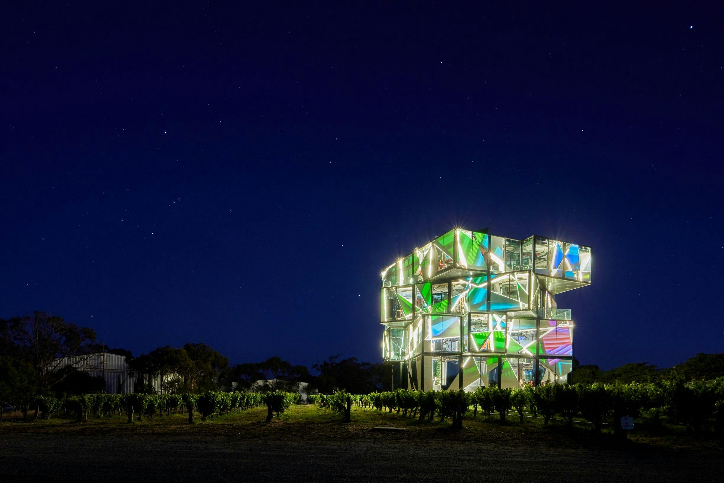 The d'Arenberg Cube at Night