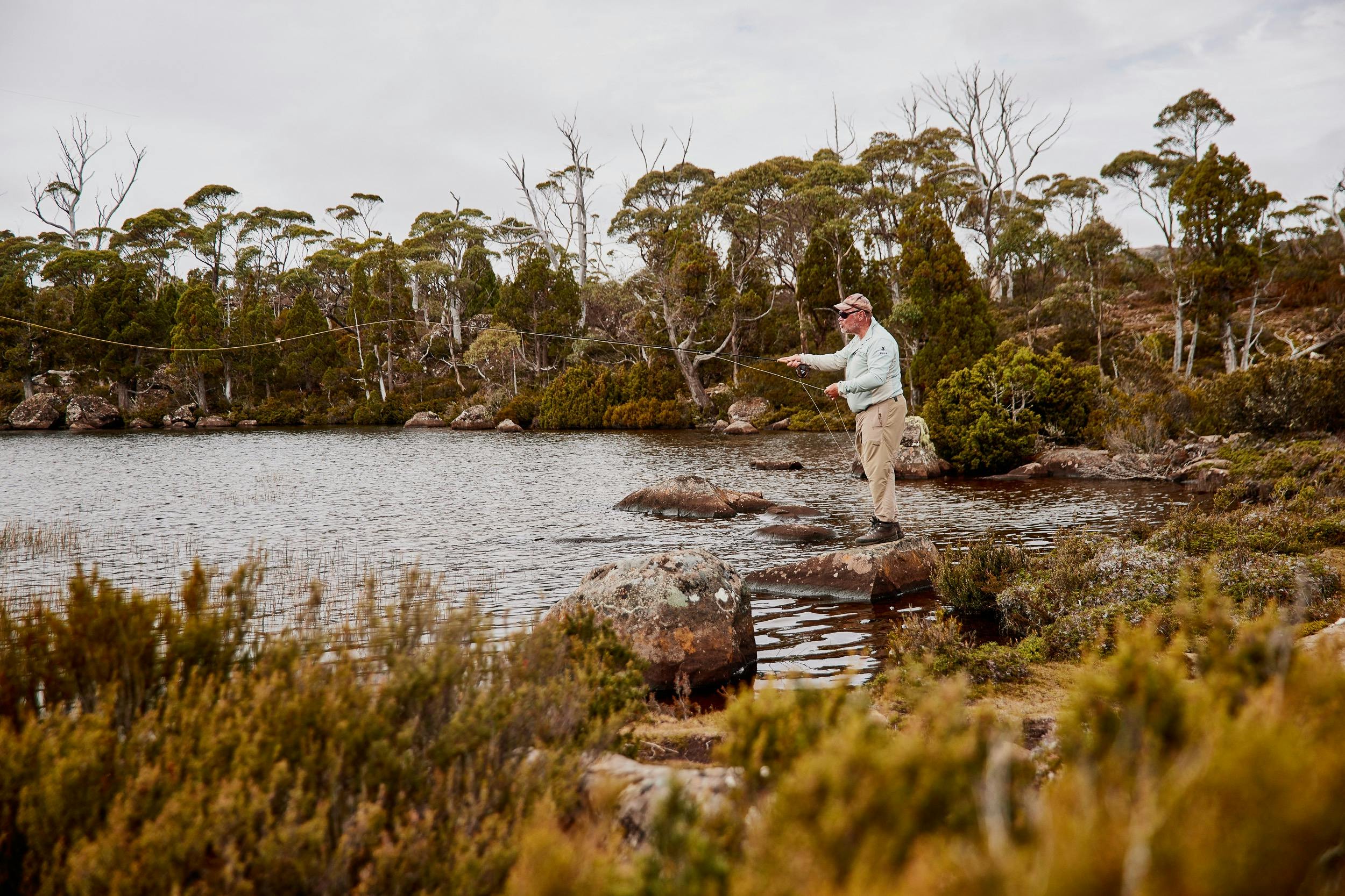 Miena Village Guiding Walls of Jerusalem walk and fish