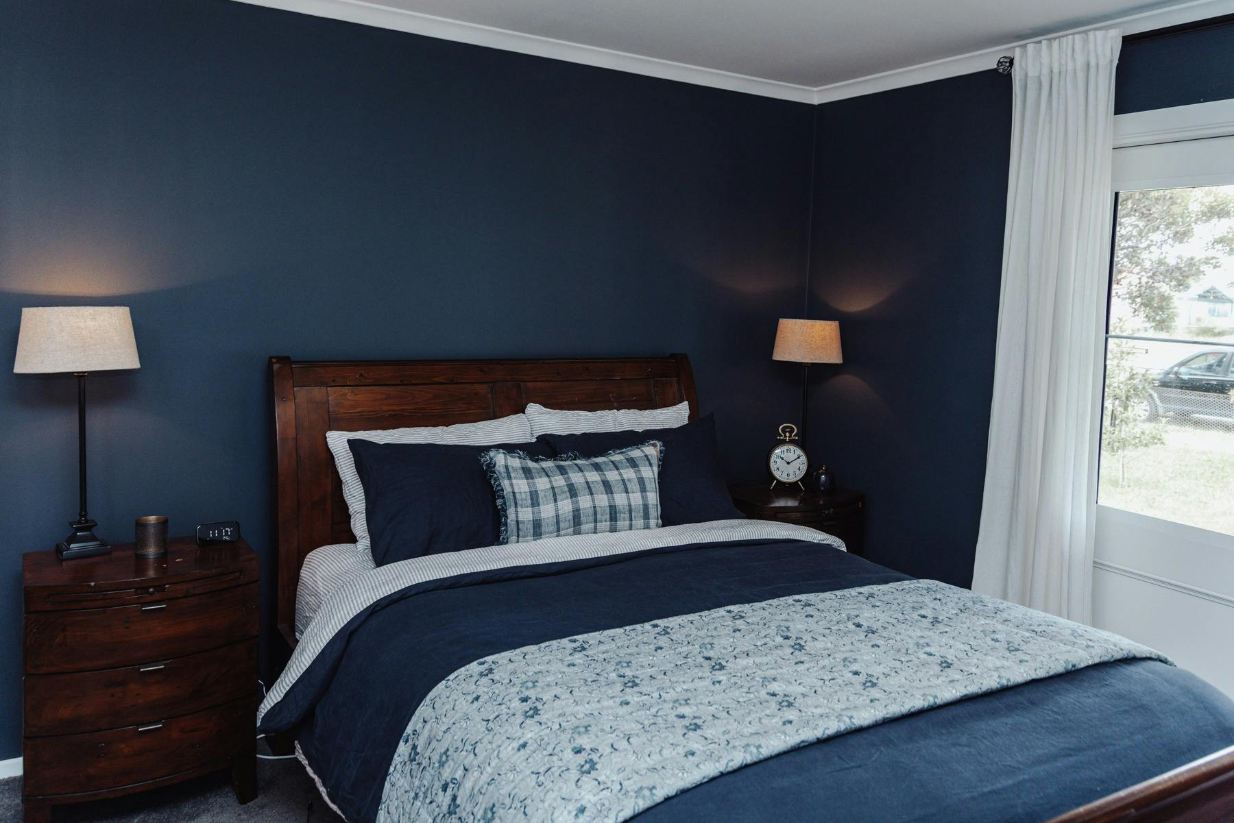 Master bedroom is large with french doors leading out to the verandah