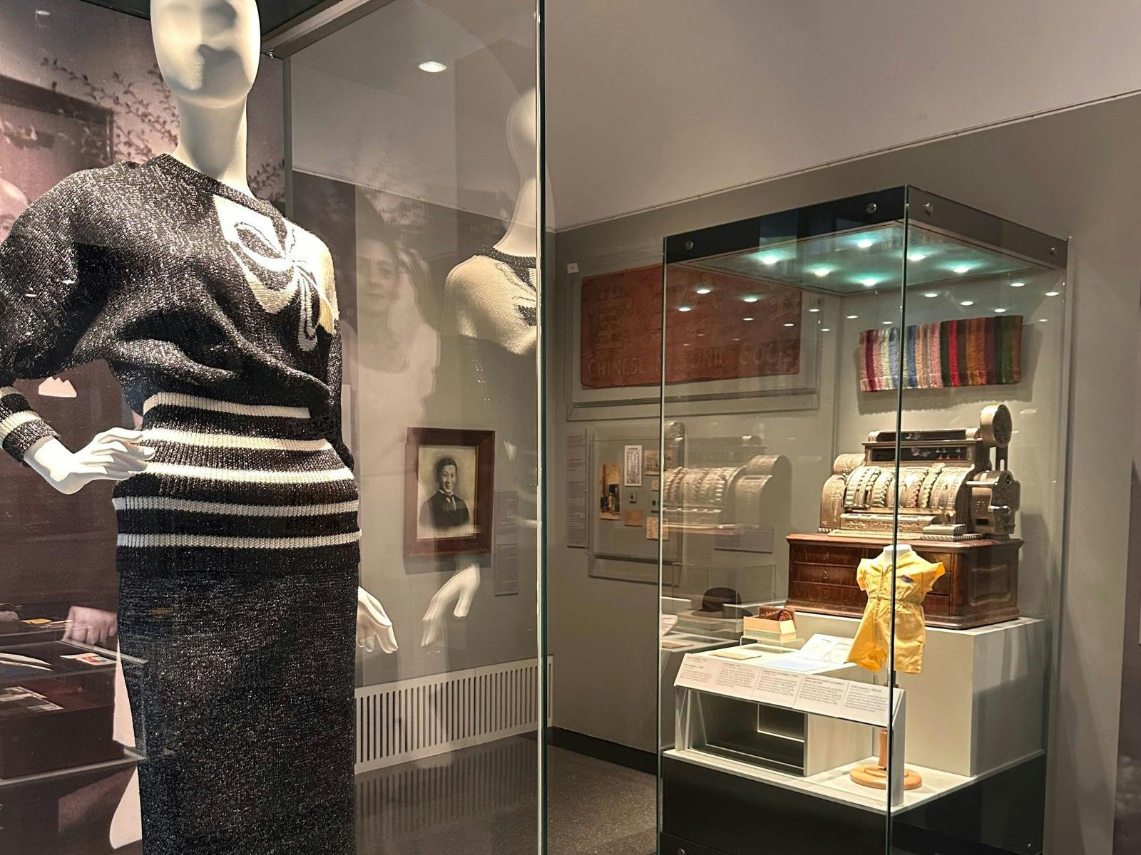 A display case in the gallery space, Bungambrawatha: Stories of Albury