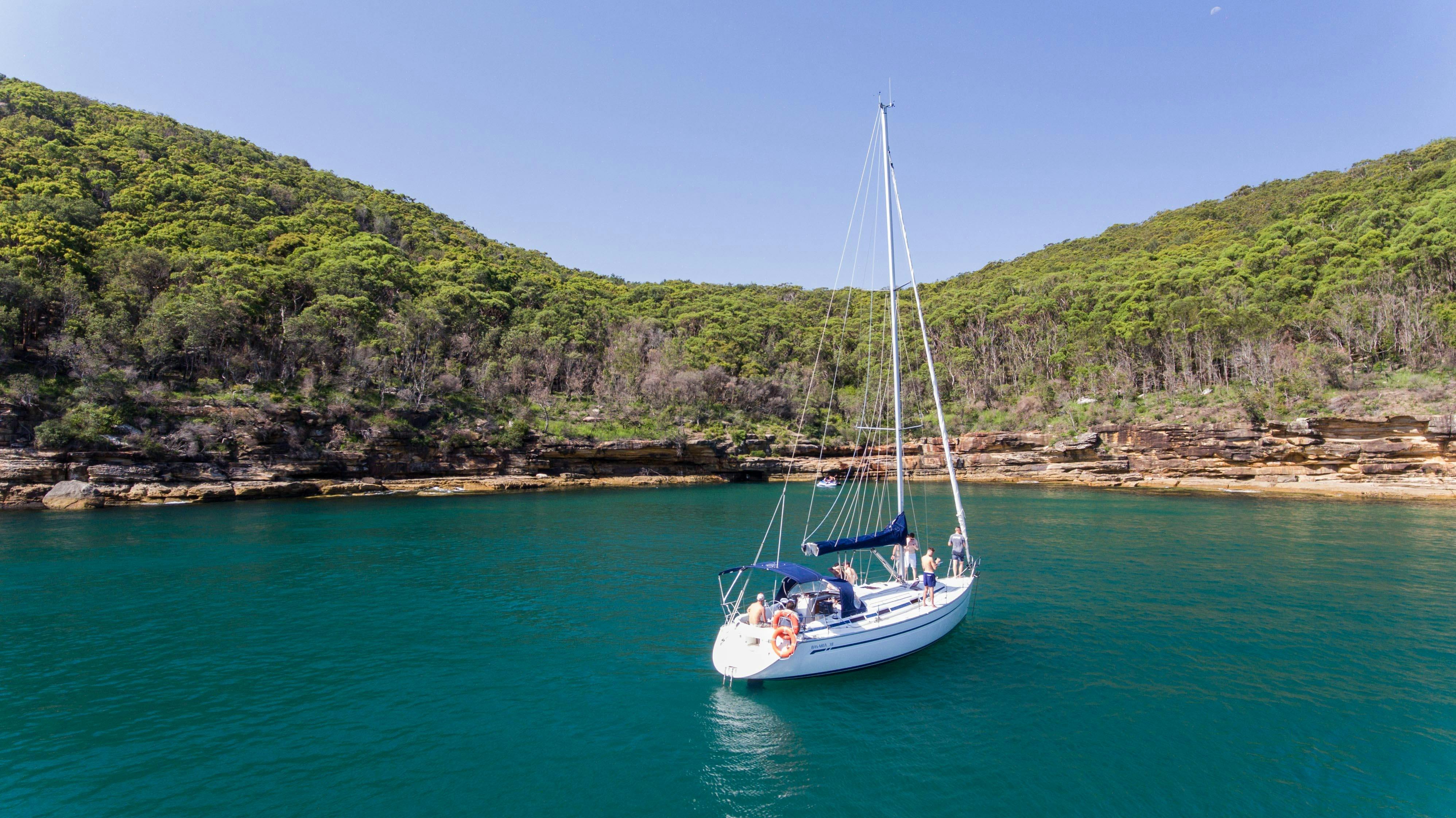 'Lasal' anchored off Bouddi National Park